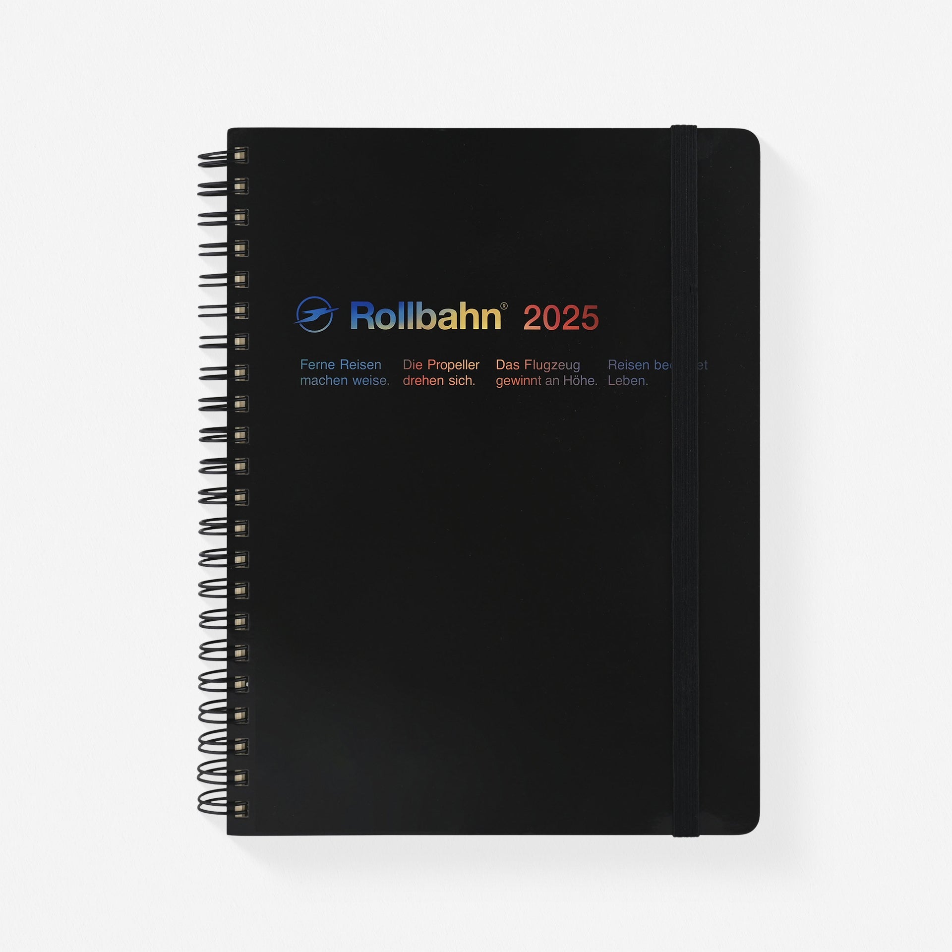 Delfonics Rollbahn 2025 Chance Monthly Planner Black | Large Or A5