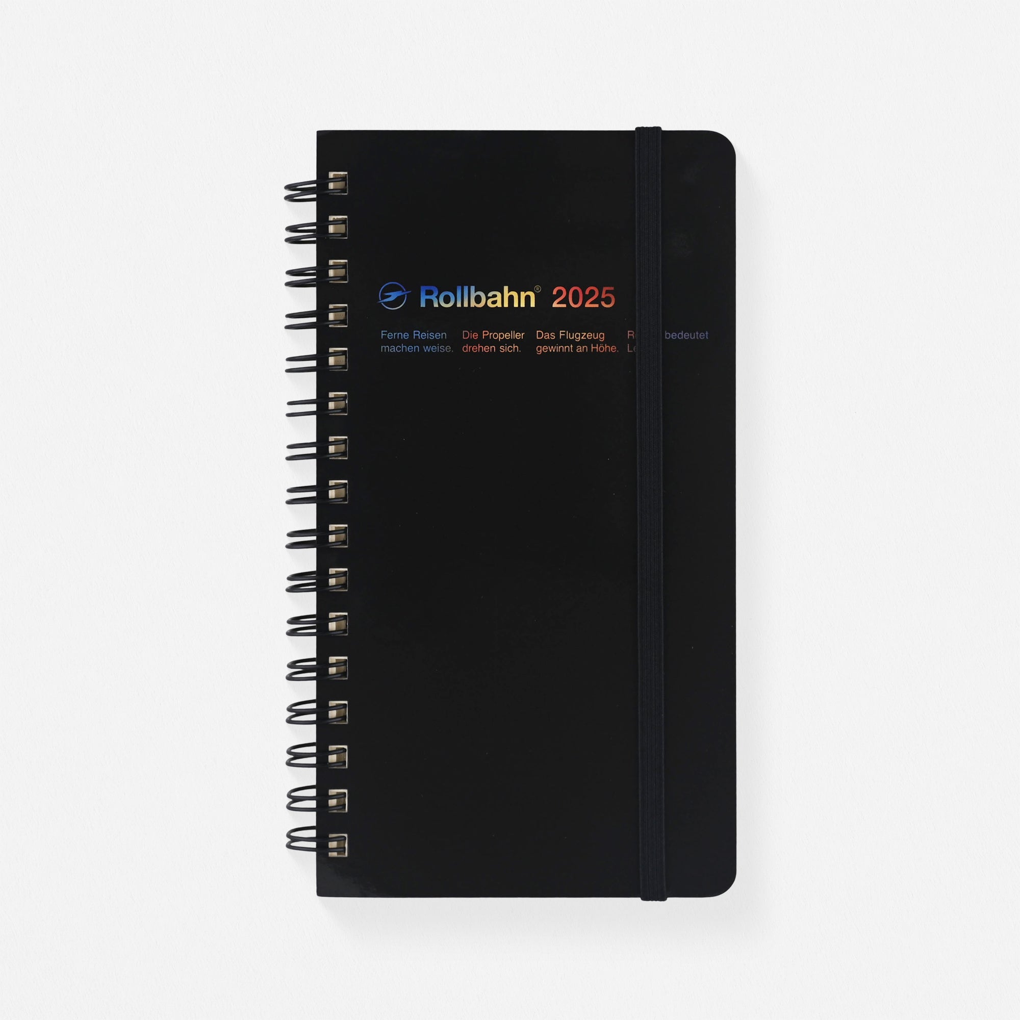 Delfonics Rollbahn 2025 Chance Slim Monthly Planner | White, Black Or Light Blue Black