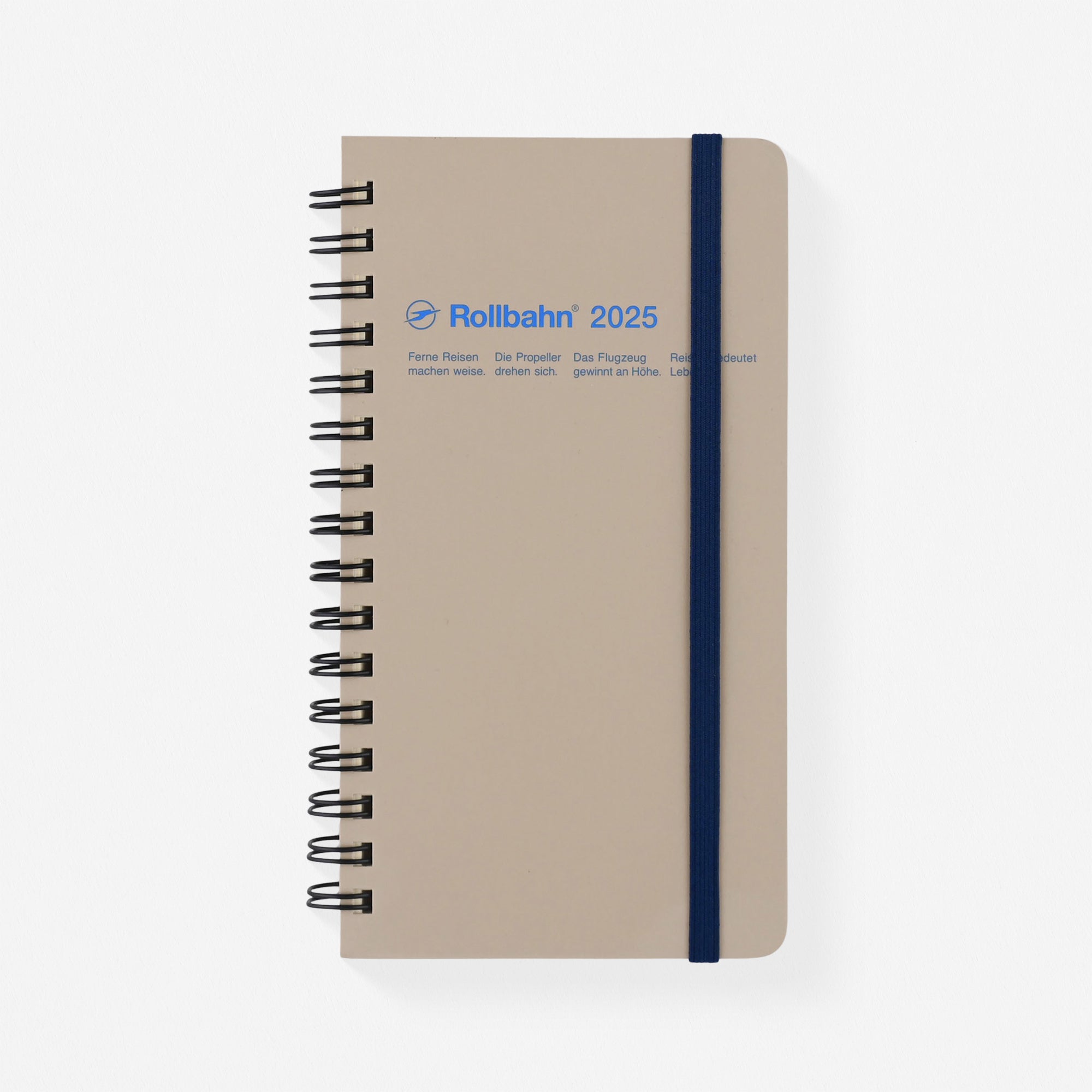 Delfonics Rollbahn 2025 Slim Monthly Planner Beige