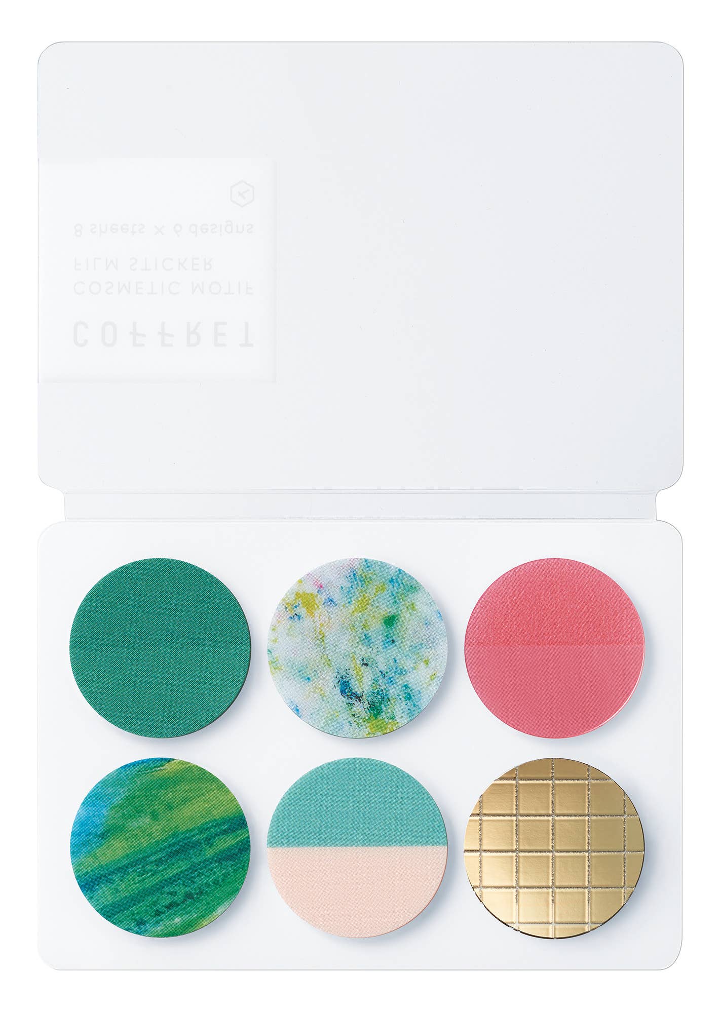 KING JIM Coffret Circle Decoration Sticker Forest Green
