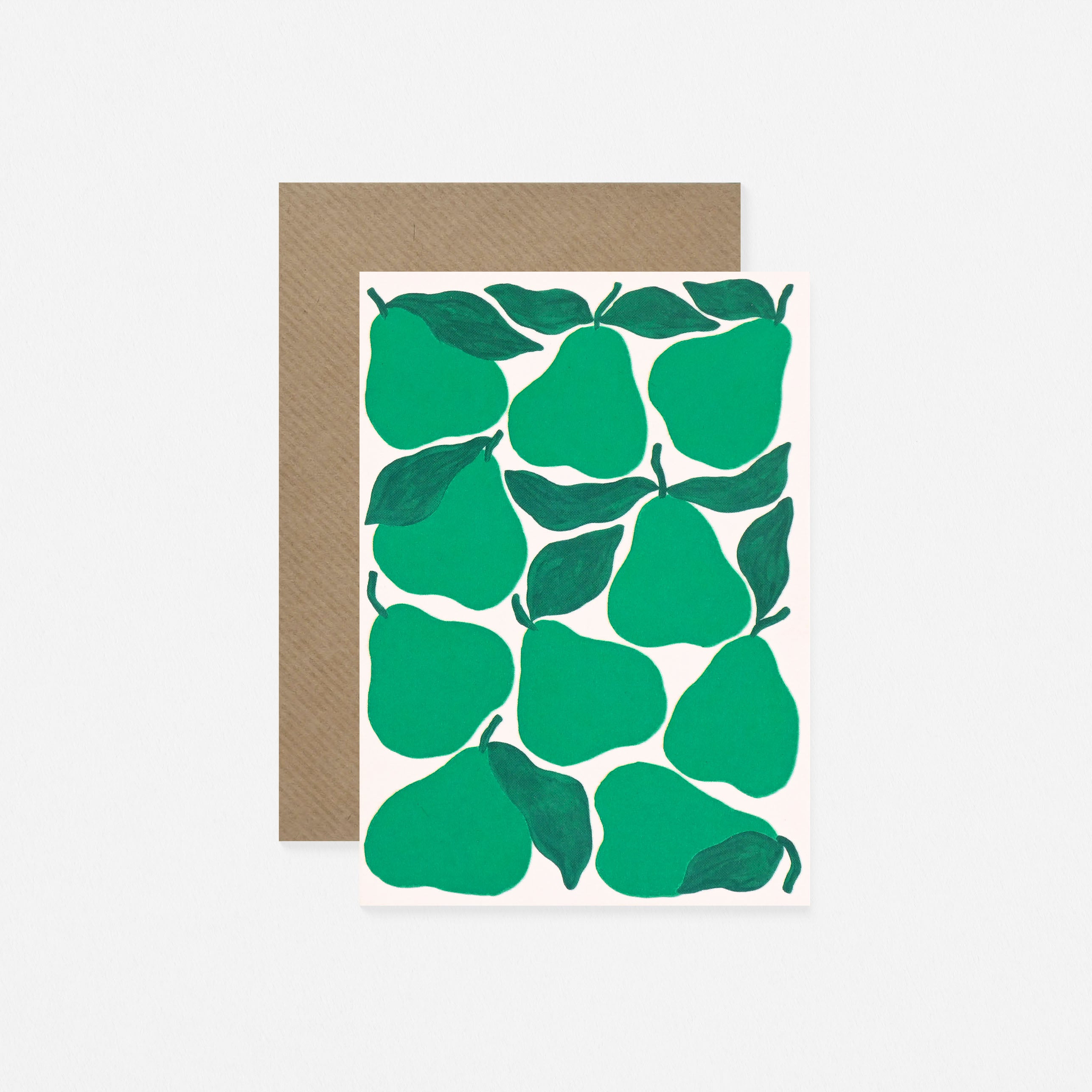 Evermade Green Pears Greeting Card