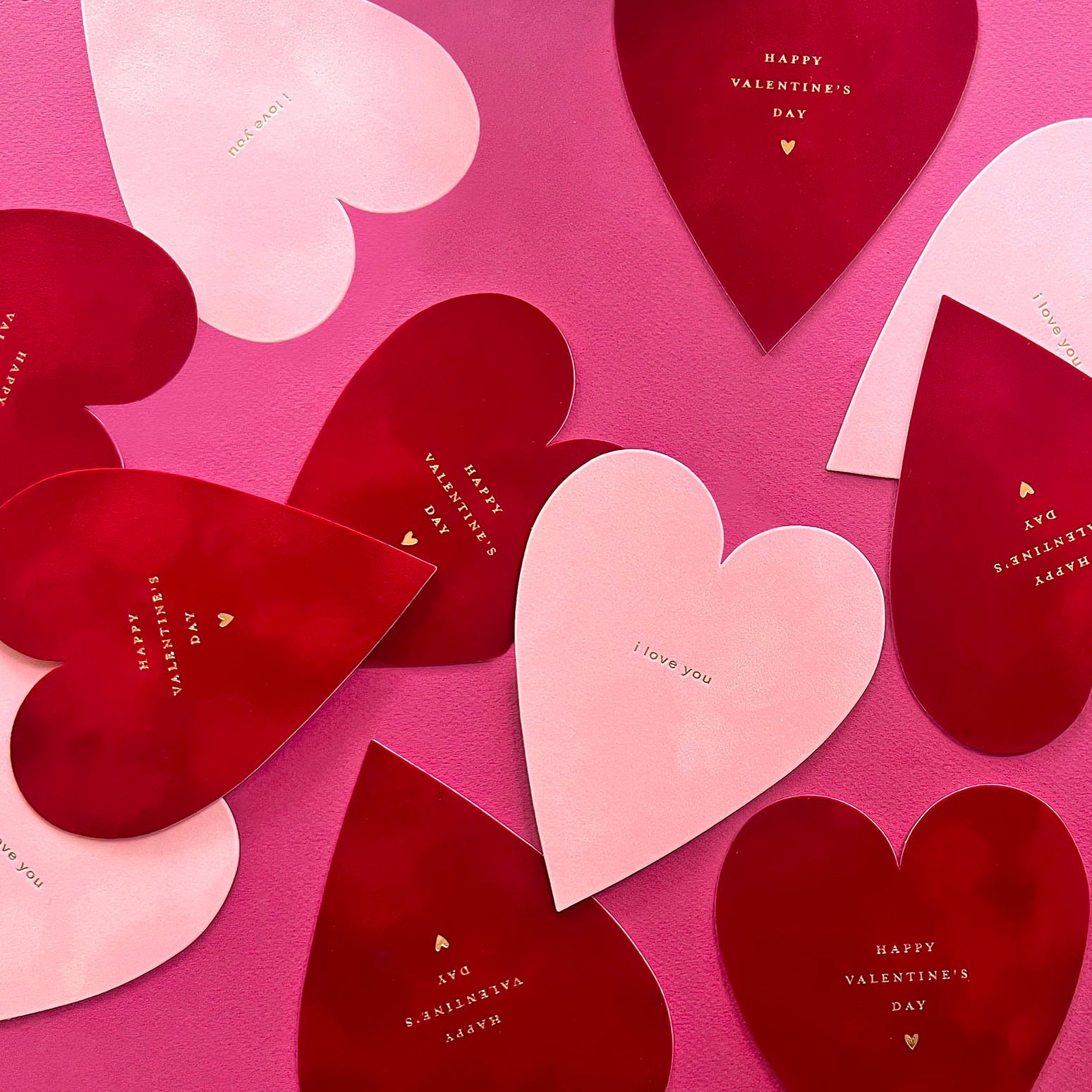 Inkello Red Velveteen Heart Valentine's Day Card