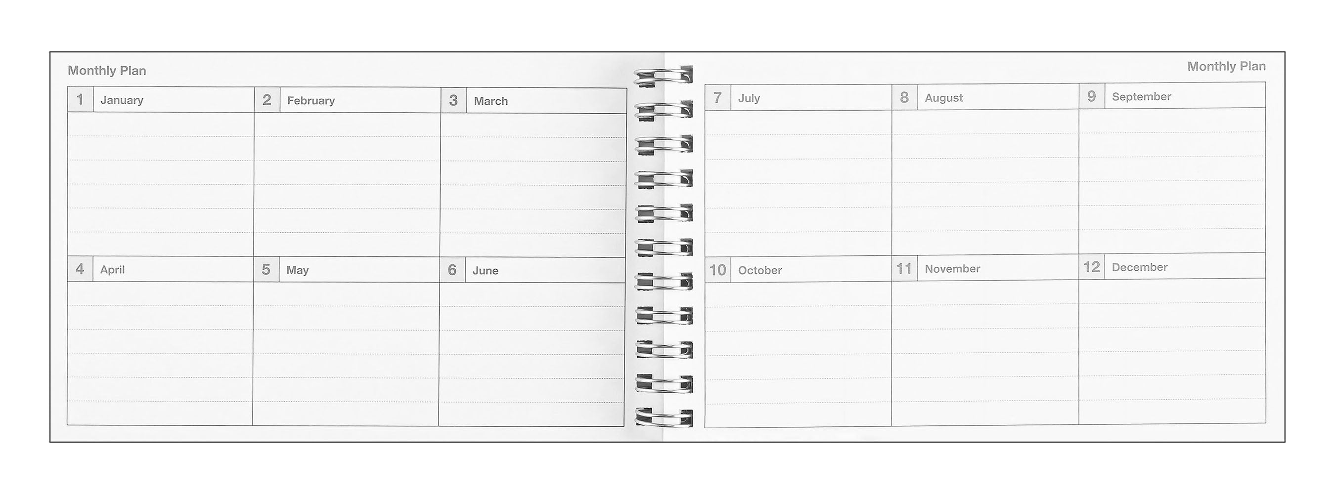 MARK'S Inc. Dayfree Weekly Schedule Undated Planner | 4 Colors
