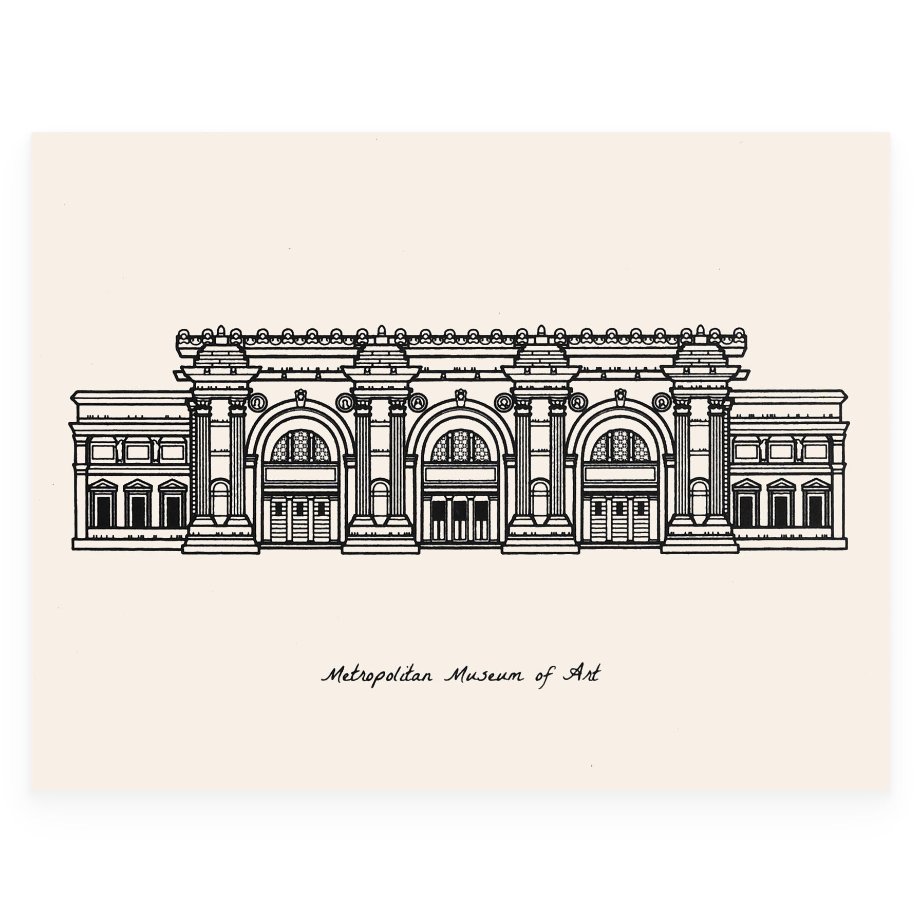 Sutta Metropolitan Museum Of Art Greeting Card