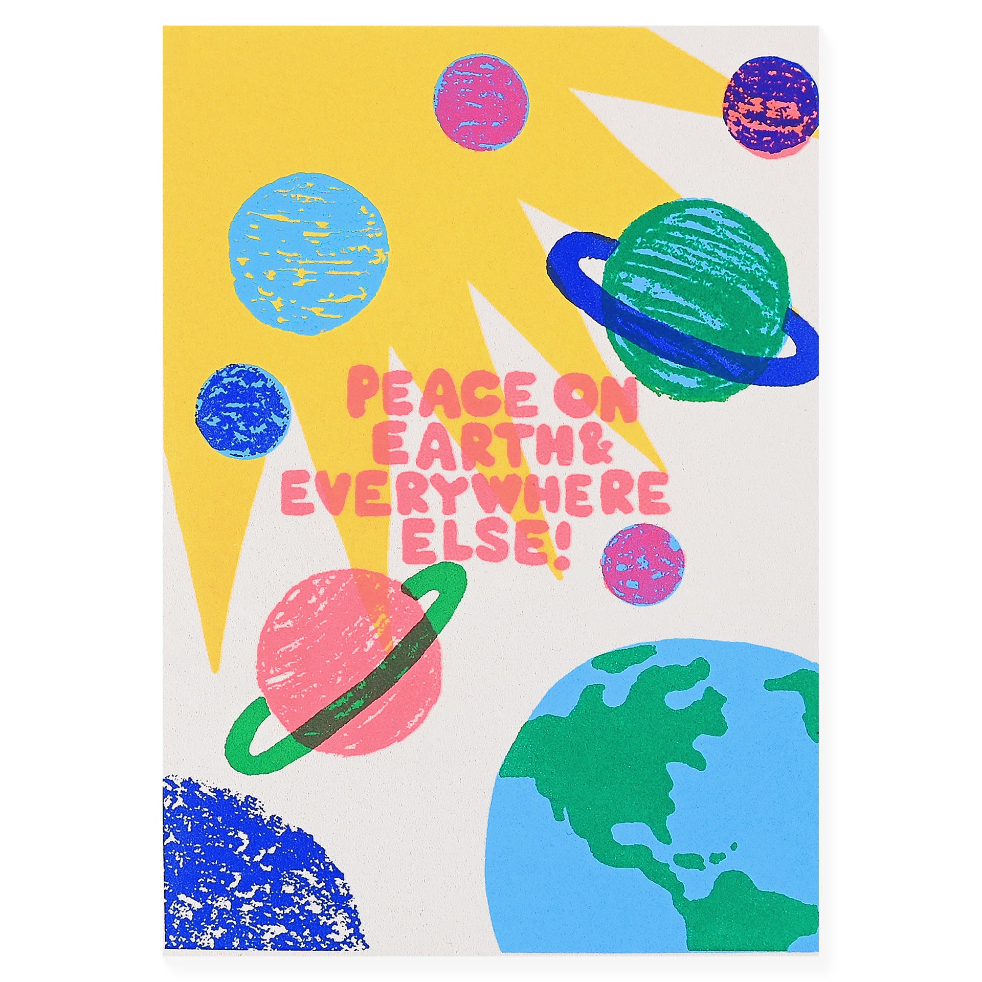 Alphabet Studios Peace Space Holiday Card