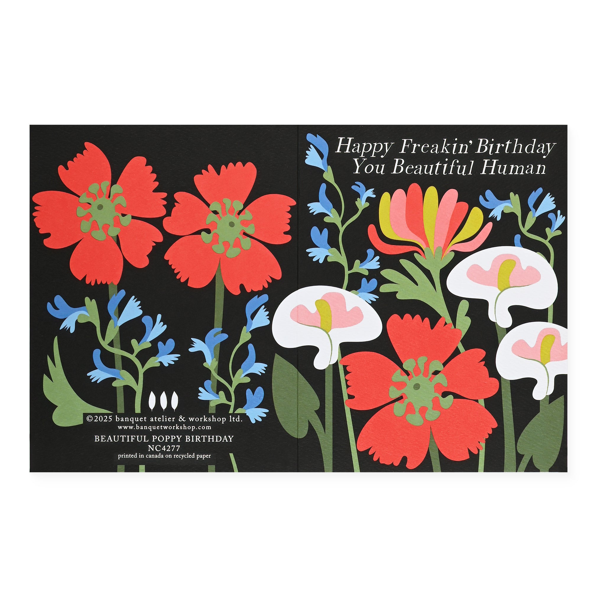 Beautiful Poppy Birthday Card