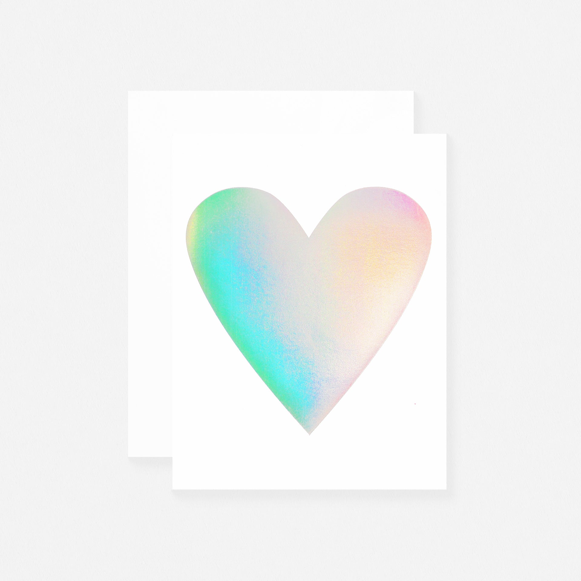 Banquet Workshop Hologram Heart Greeting Card