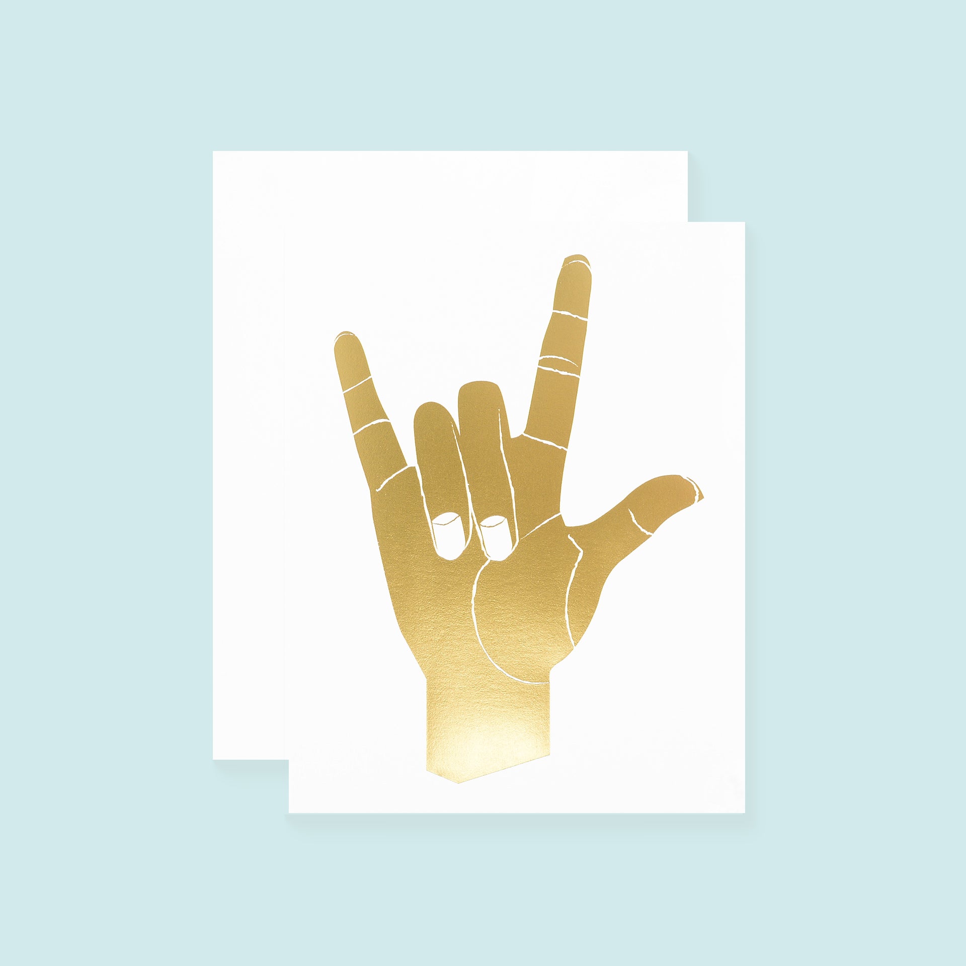 Banquet Workshop I Love You Hand Greeting Card