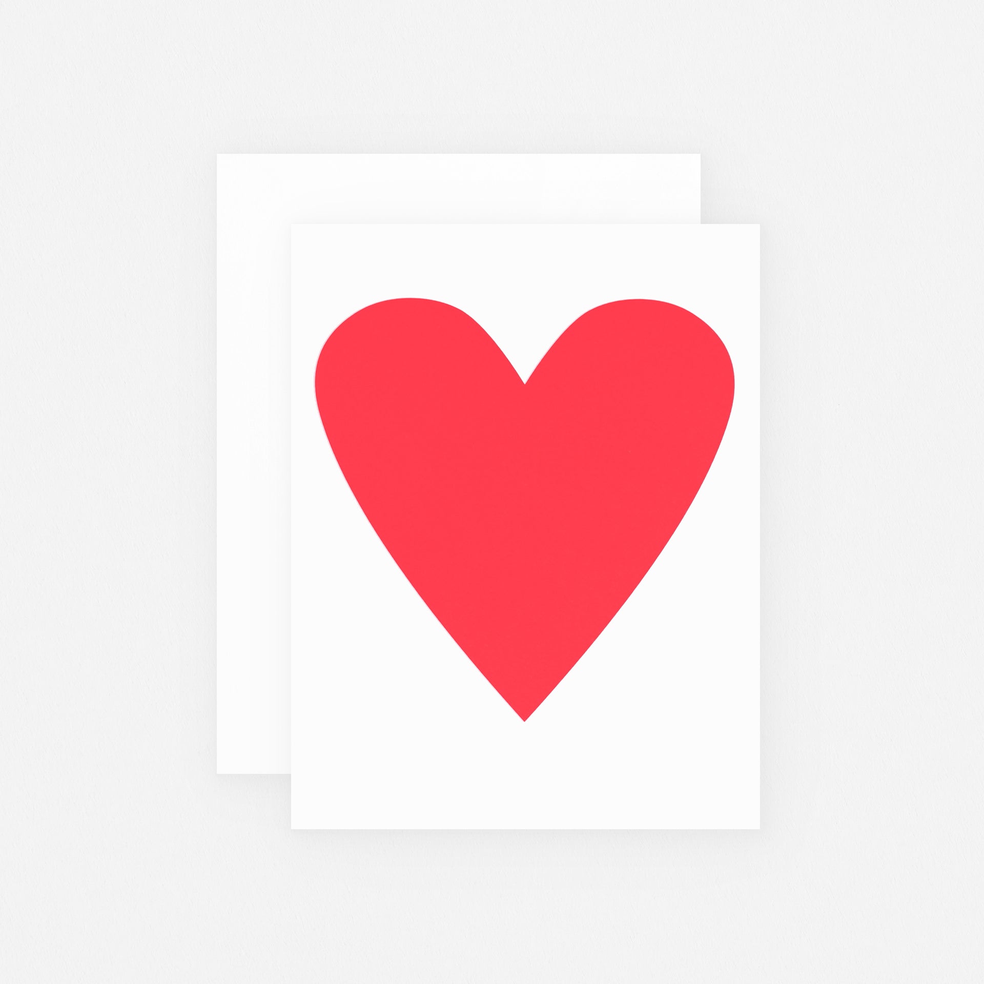 Banquet Workshop Neon Pink Heart Greeting Card