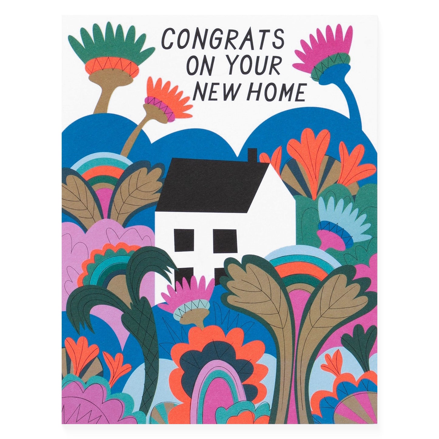 Banquet Workshop Psychedelic Gardens New Home Card