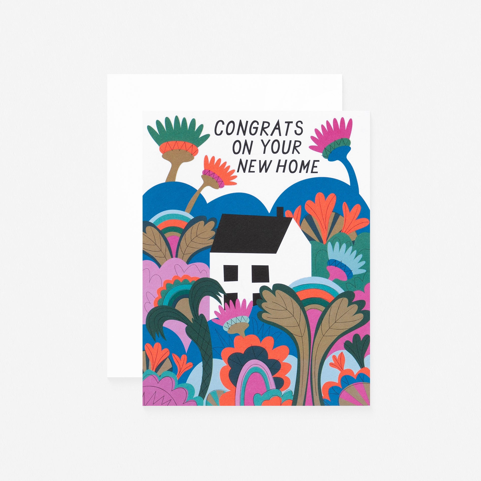 Banquet Workshop Psychedelic Gardens New Home Card