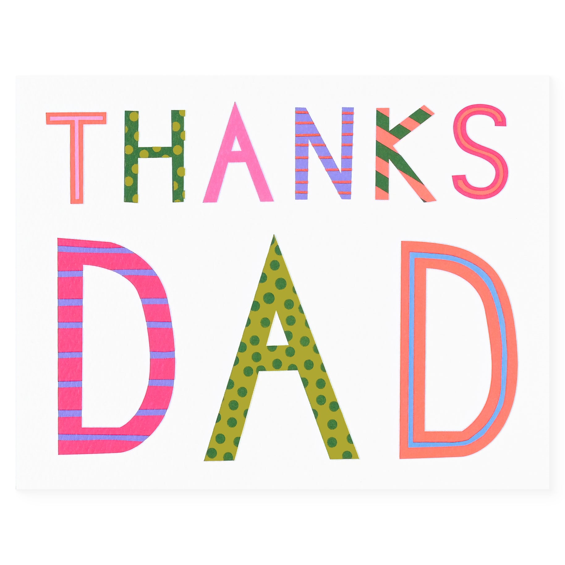 Banquet Workshop Thanks Dad Father's Day Card