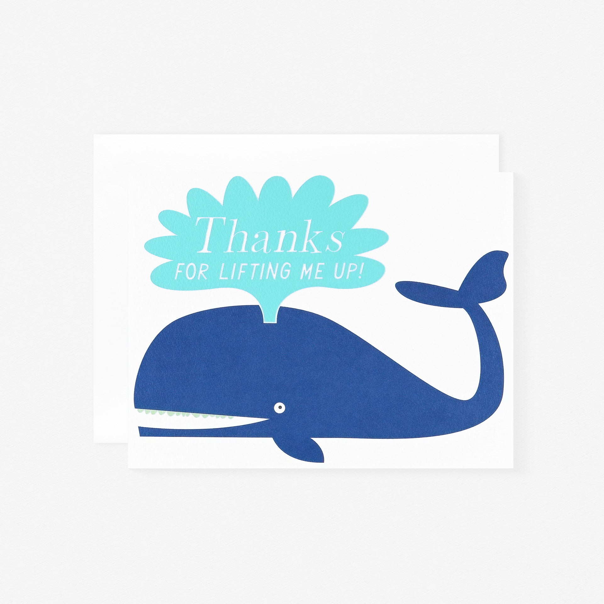 Banquet Workshop Thanks For Lifting Me Up Whale Greeting Card