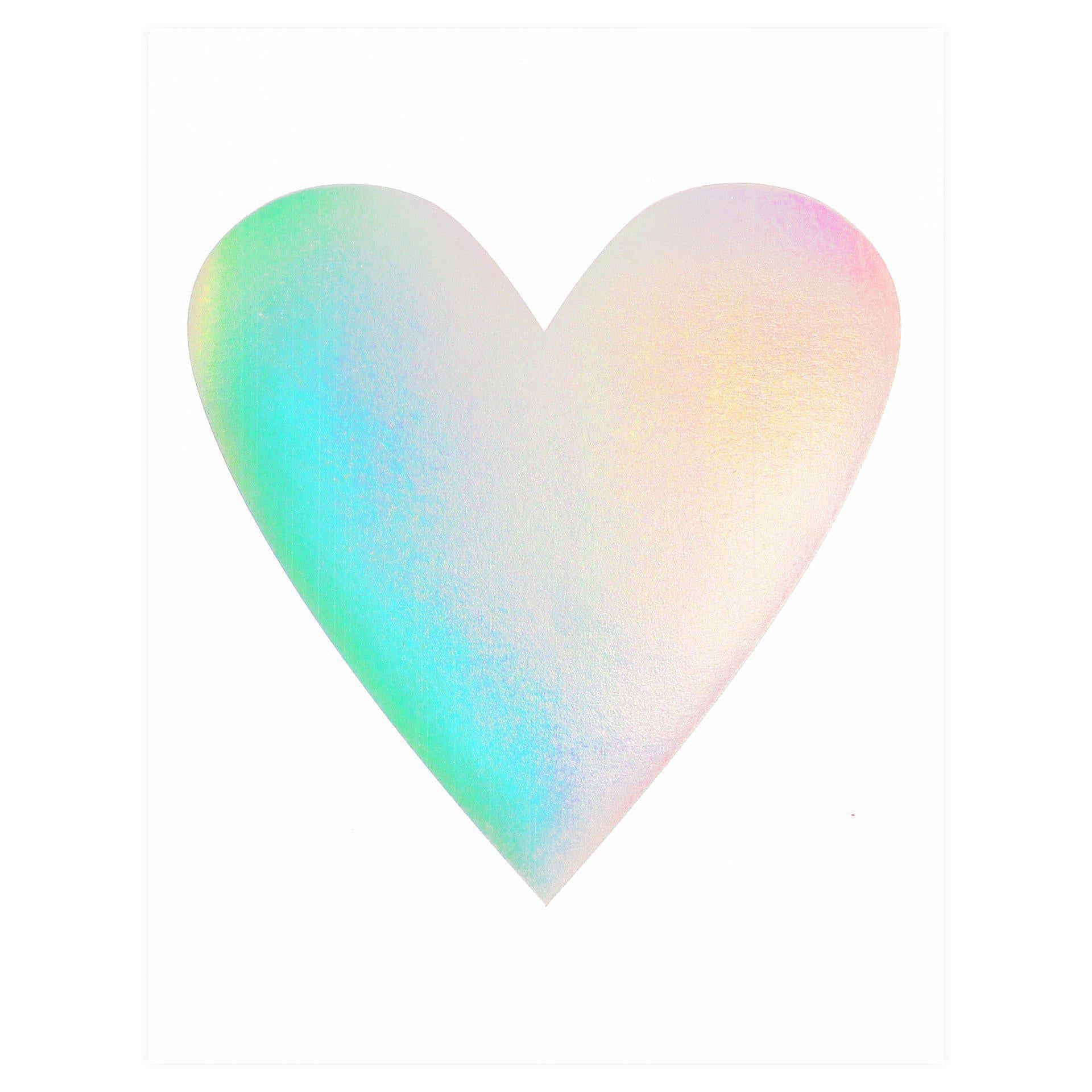 Banquet Workshop Hologram Heart Greeting Card