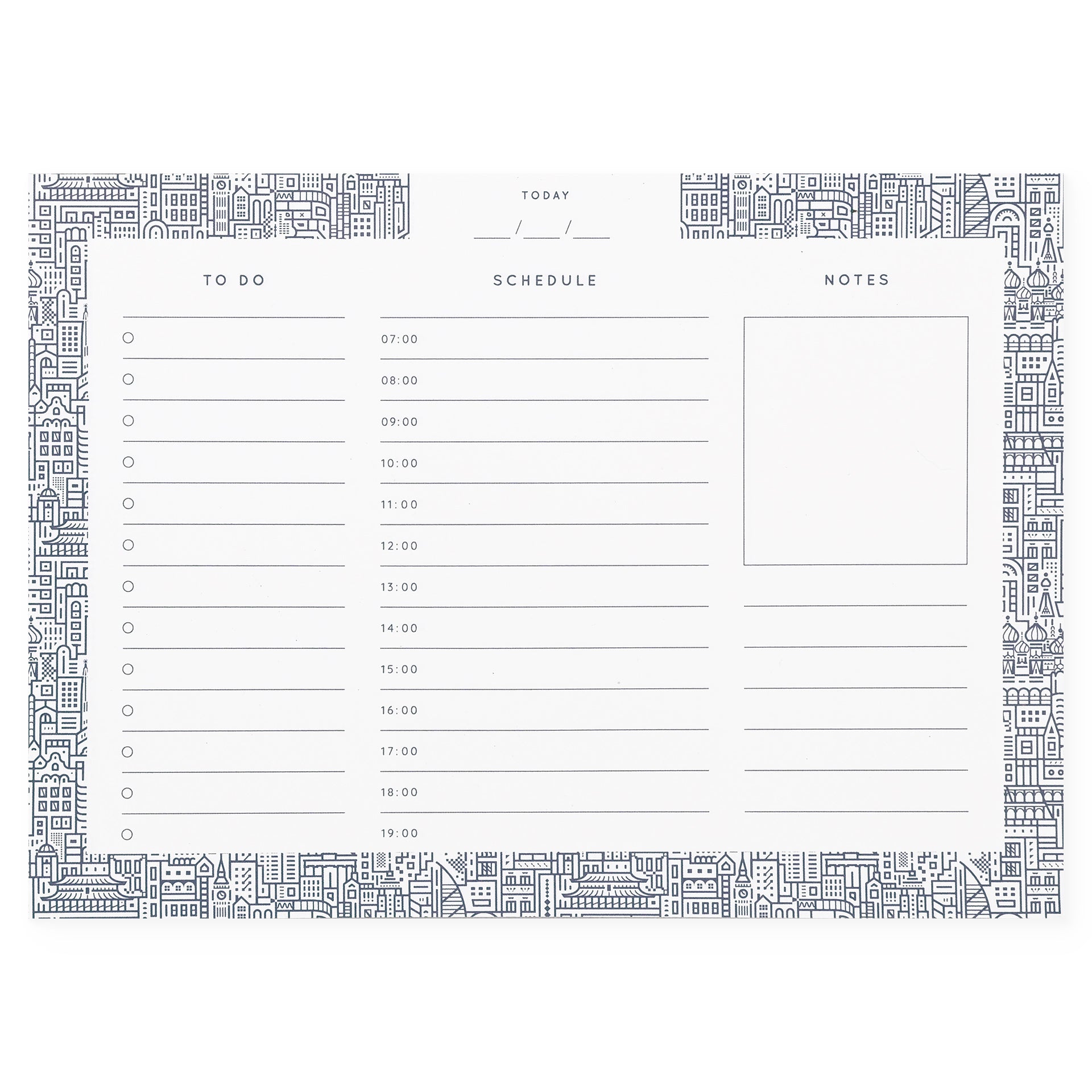 The City Works Hello World Daily Desk Planner Notepad
