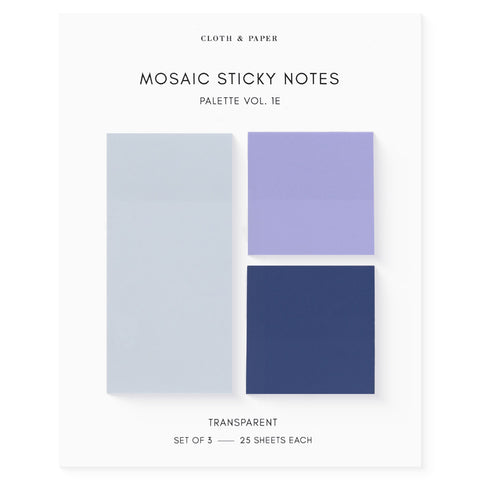 Cloth & Paper Mosaic Sticky Notes | Palette Vol. 1E Aspen Ube Apollo 
