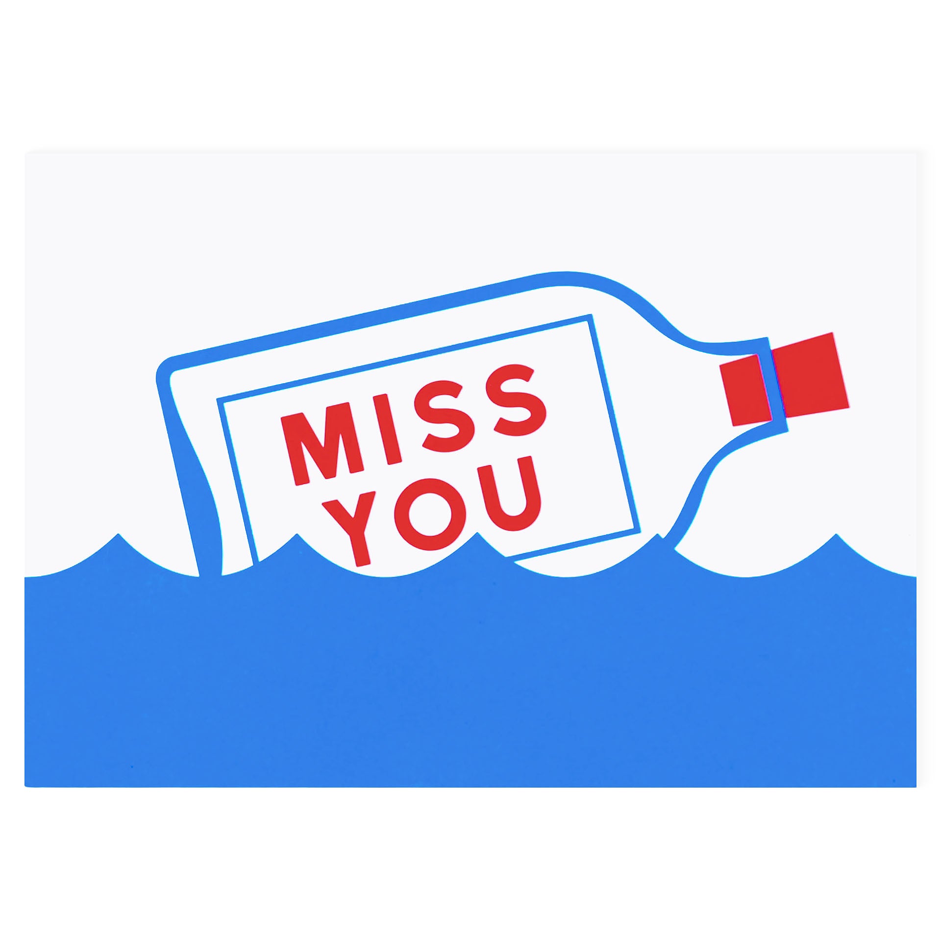 Crispin Finn Miss You Greeting Card
