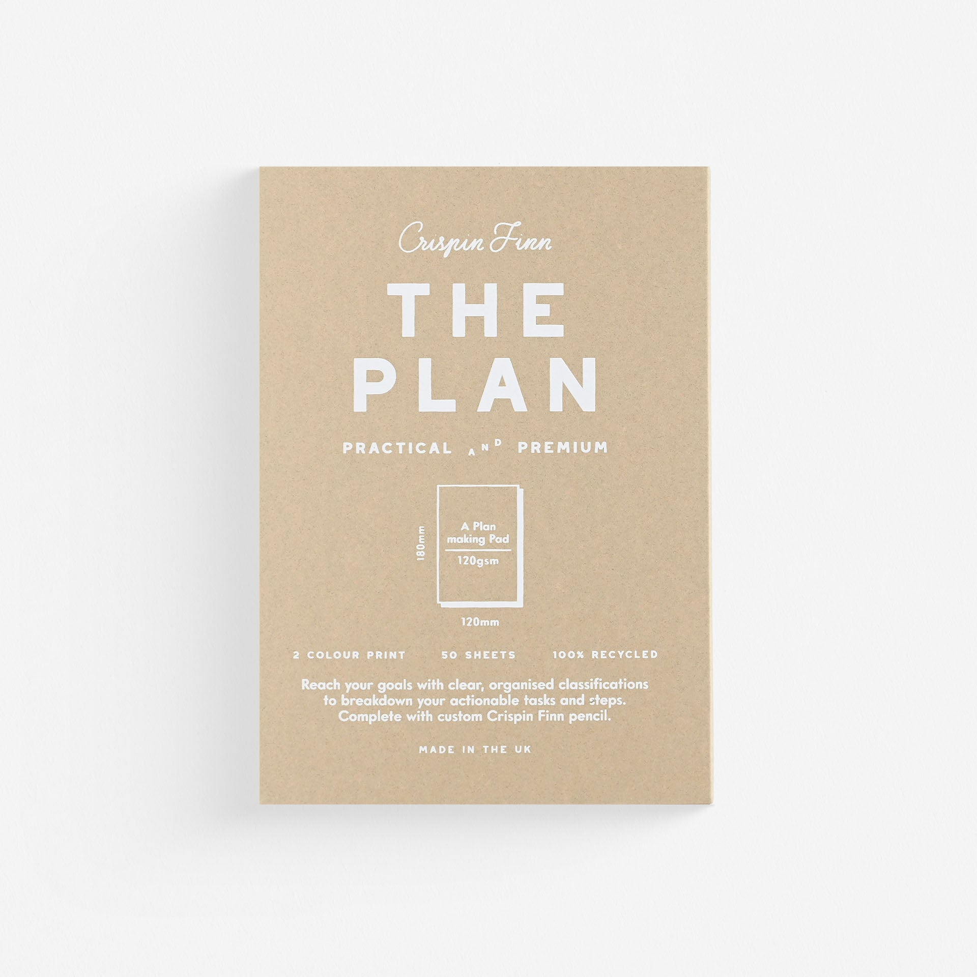 The Plan Notepad With Pencil Packaged Set