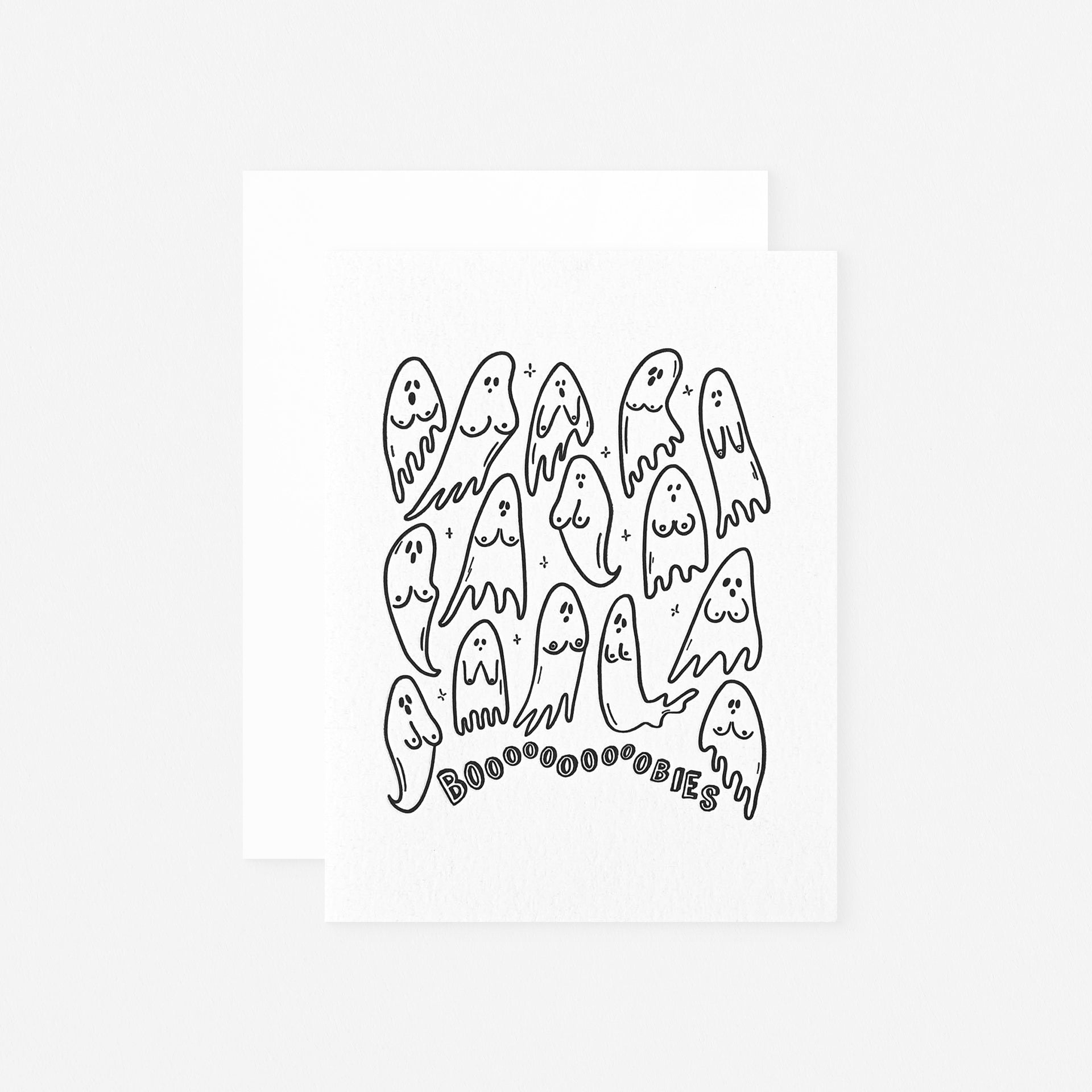 Dahlia Press Boooooobies Halloween Card