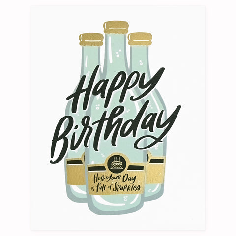 Dahlia Press Sparkles Birthday Card 