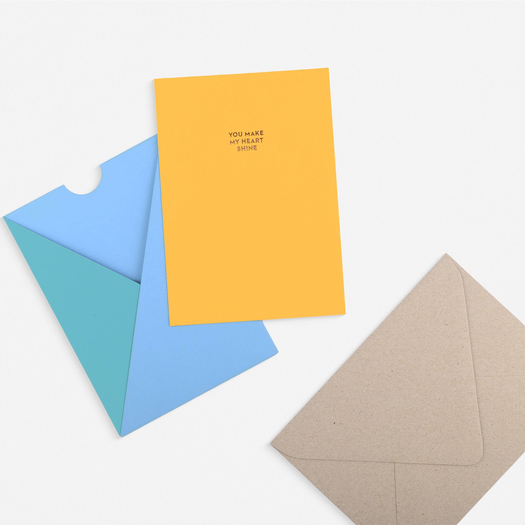 Dear Beni You Make My Heart Shine Pocket Greeting Card