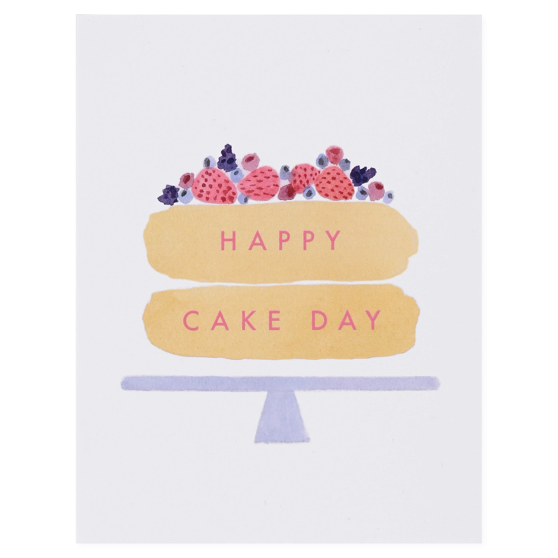 Dear Hancock Paint Strokes Cake Birthday Card