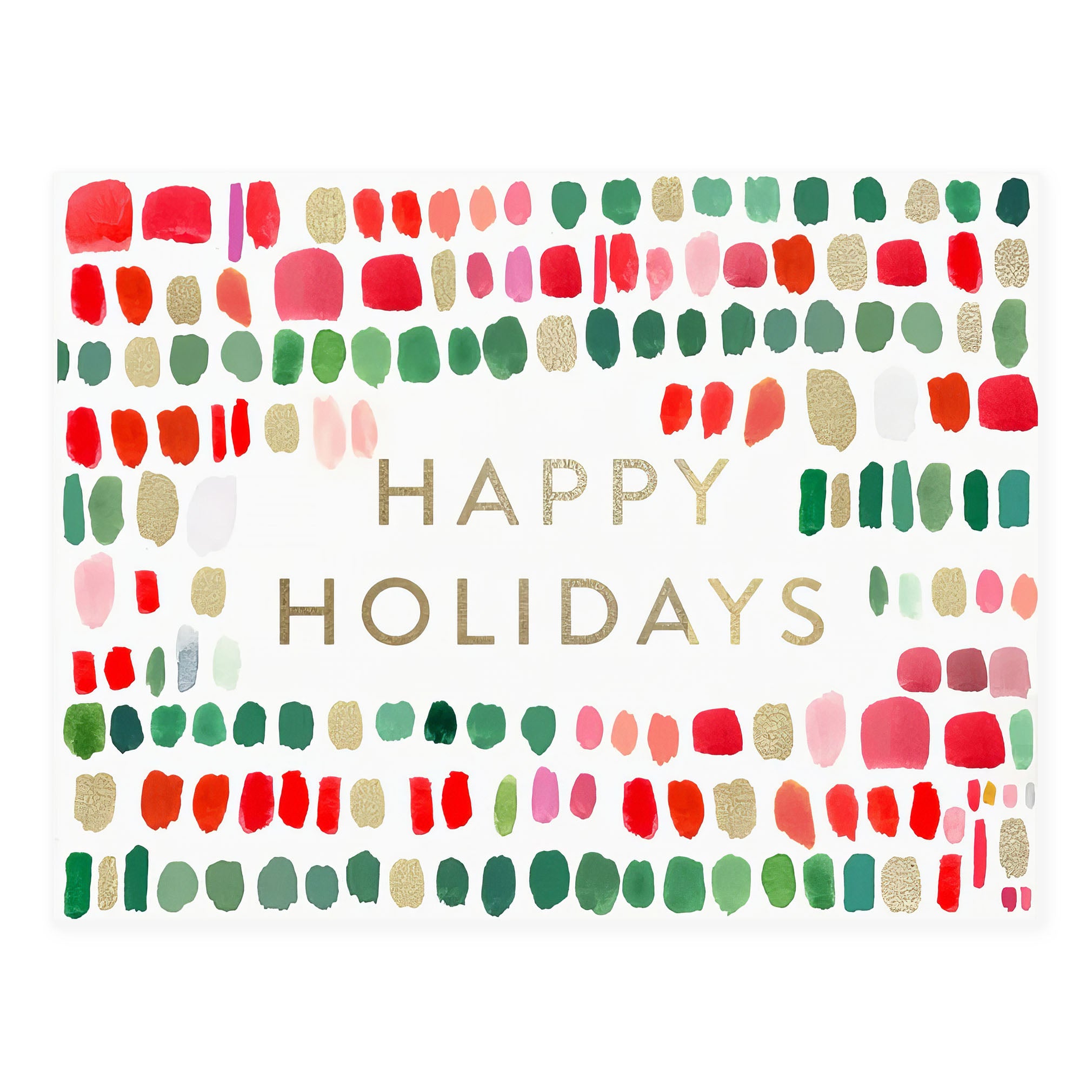 Happy Holidays Paint Marks Holiday Cards Set