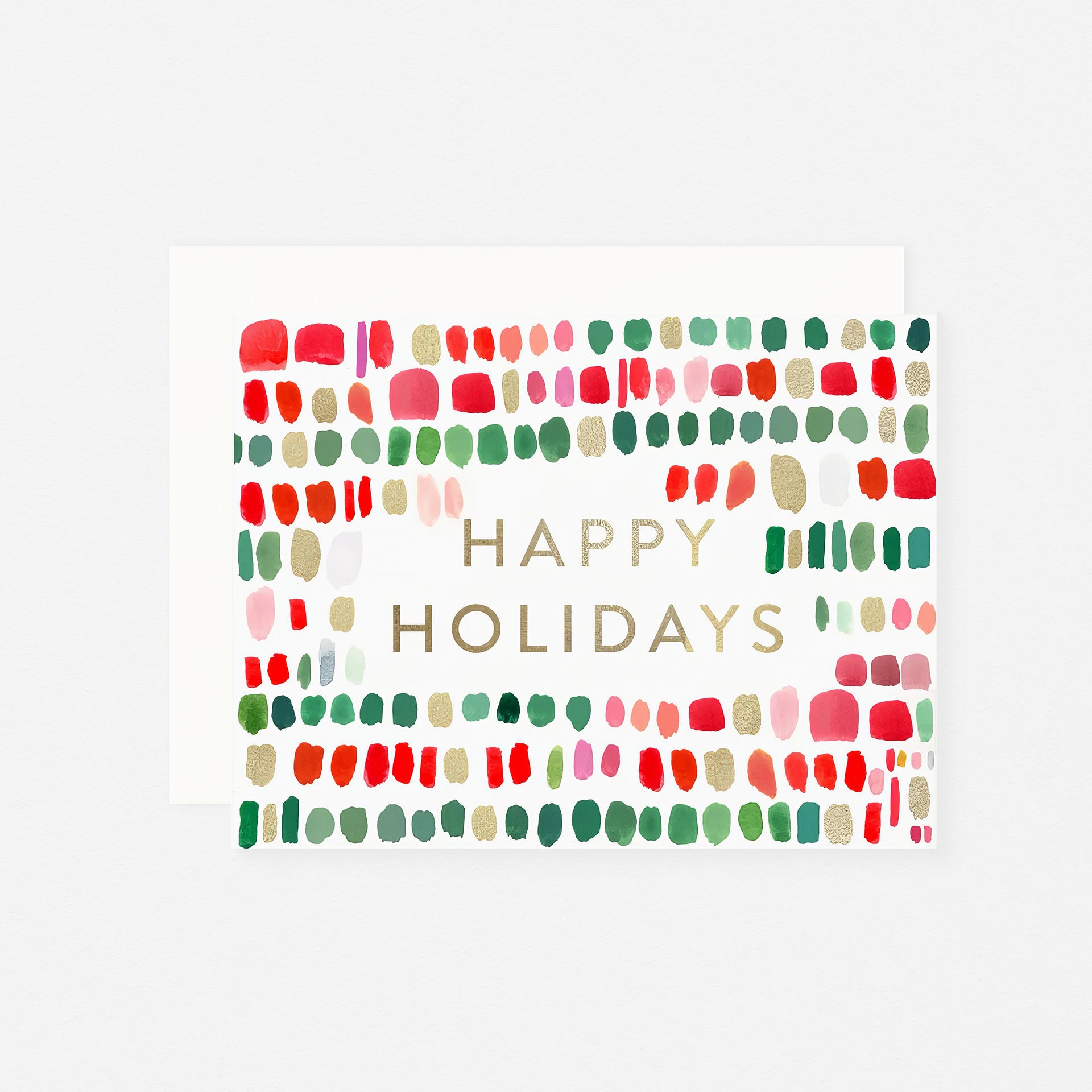 Happy Holidays Paint Marks Holiday Cards Set