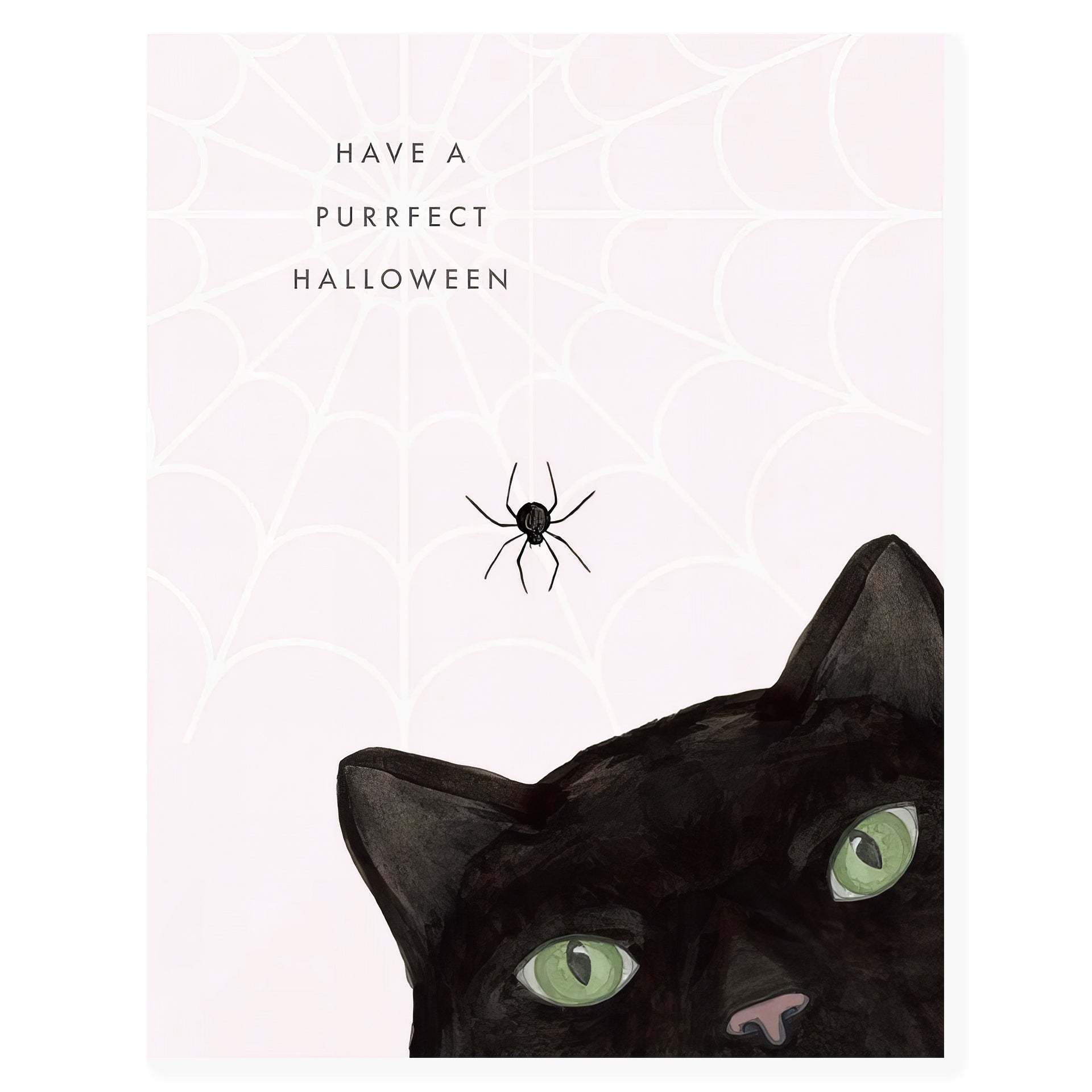 Dear Hancock Have A Purrfect Halloween Greeting Card