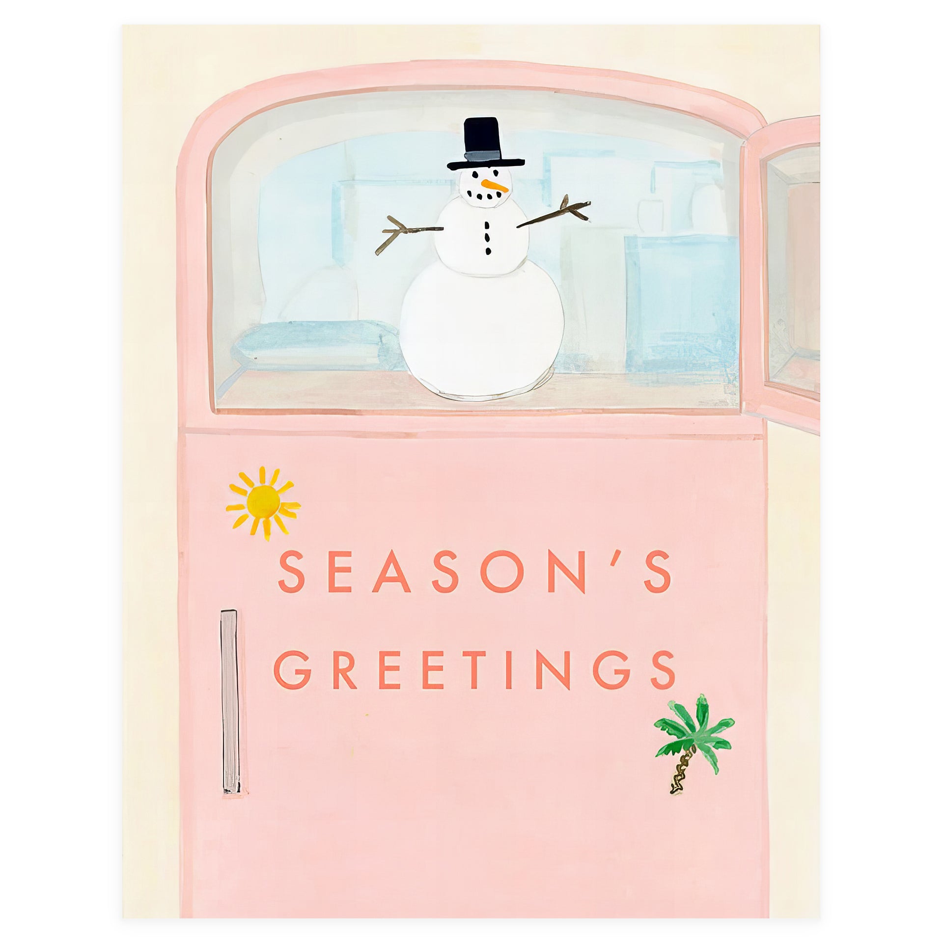 Dear Hancock Refrigerator Snowman Holiday Cards Set
