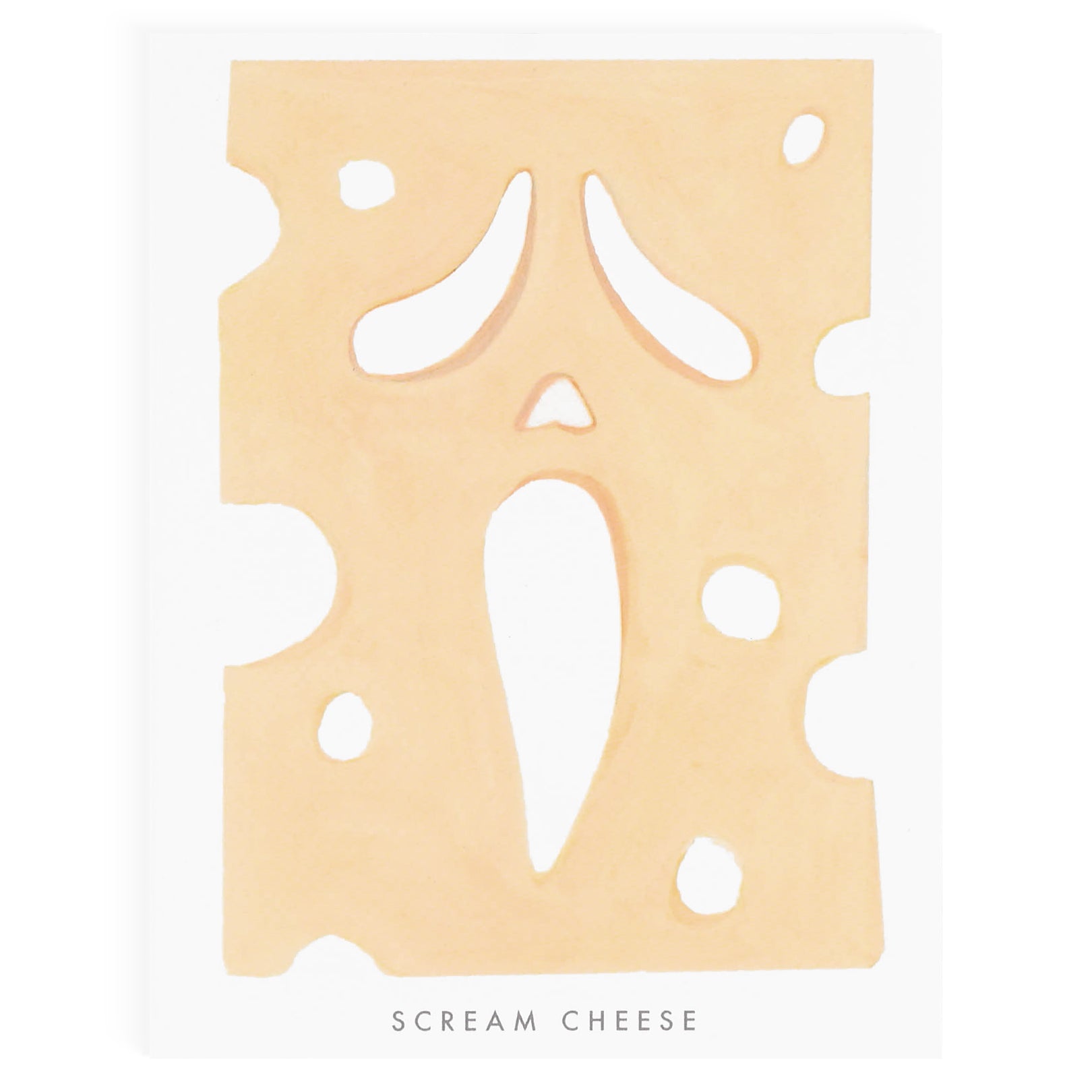 Dear Hancock Scream Cheese Halloween Card