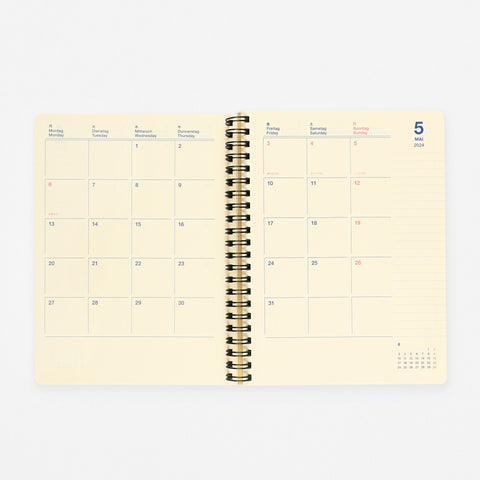 Delfonics Rollbahn 2024 Monthly Planner Hologram | Medium, Large Or A5 