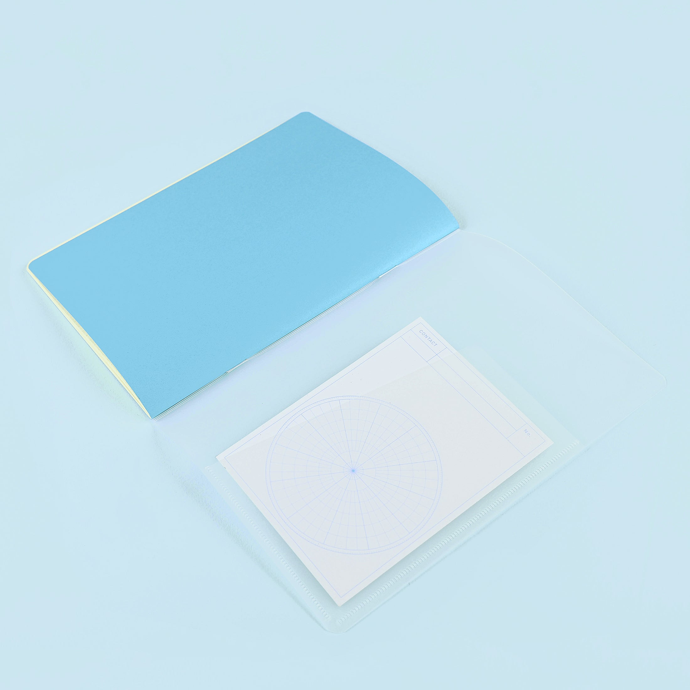 Delfonics Rollbahn 2024 Monthly Planner Note Clear A5 | Clear Pink, Clear Or Clear Blue