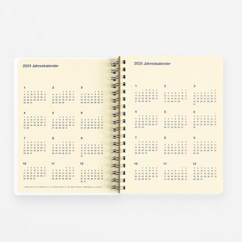 Delfonics Rollbahn 2024 Monthly Planner Leblanc Cream | Medium Or Large 