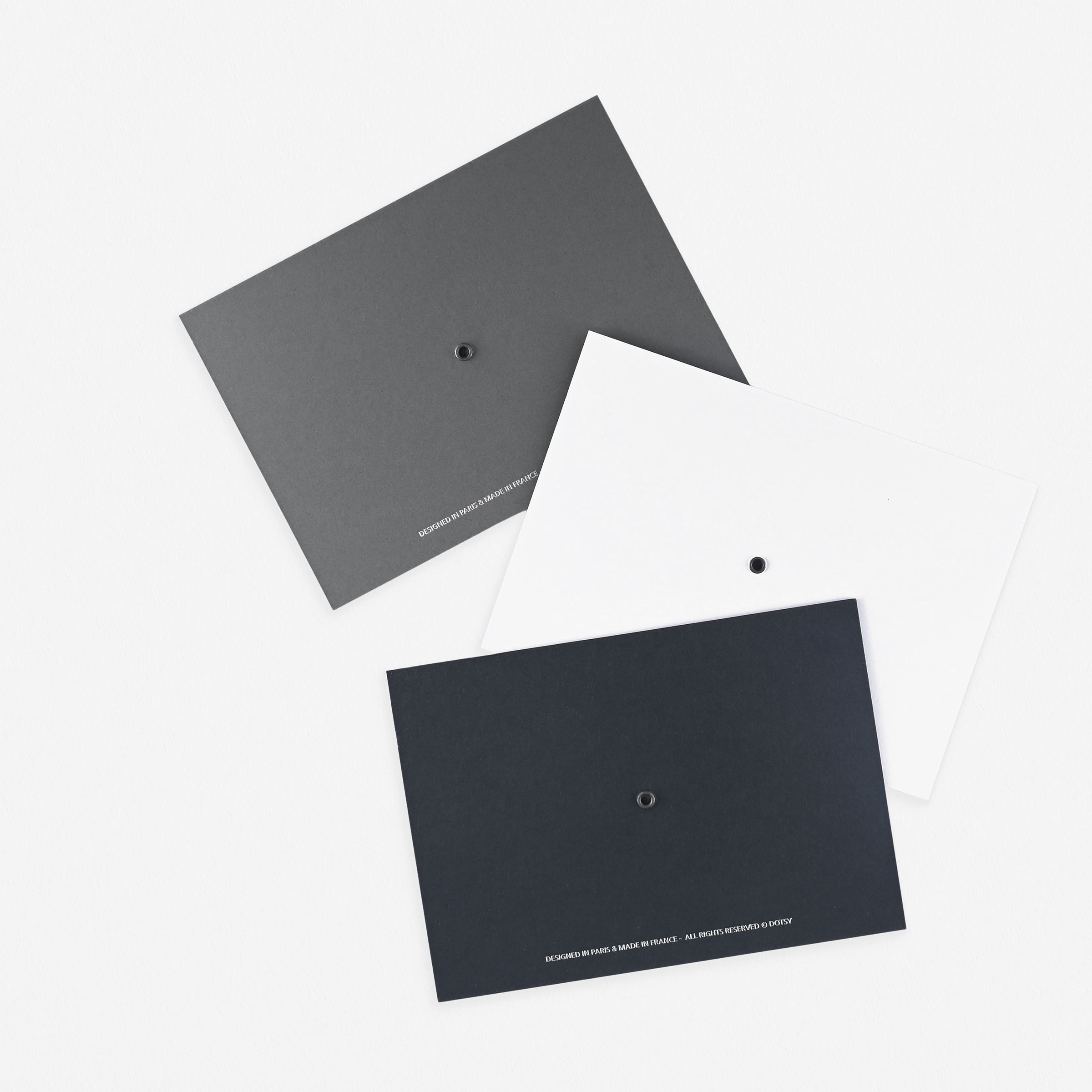 Dotsy Clock Greeting Card | Grey, White Or Black