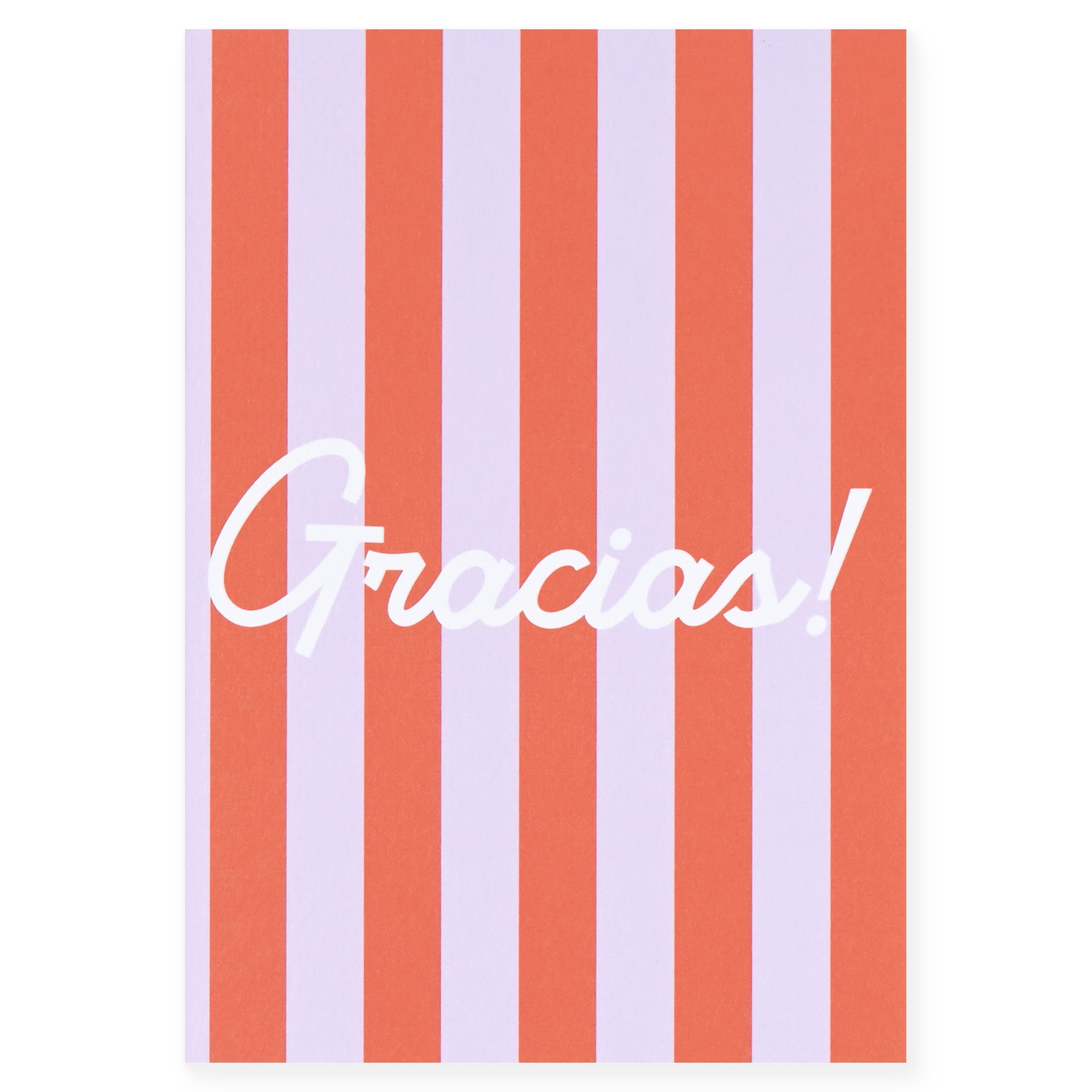 Fin Studio Gracias Stripes Thank You Card