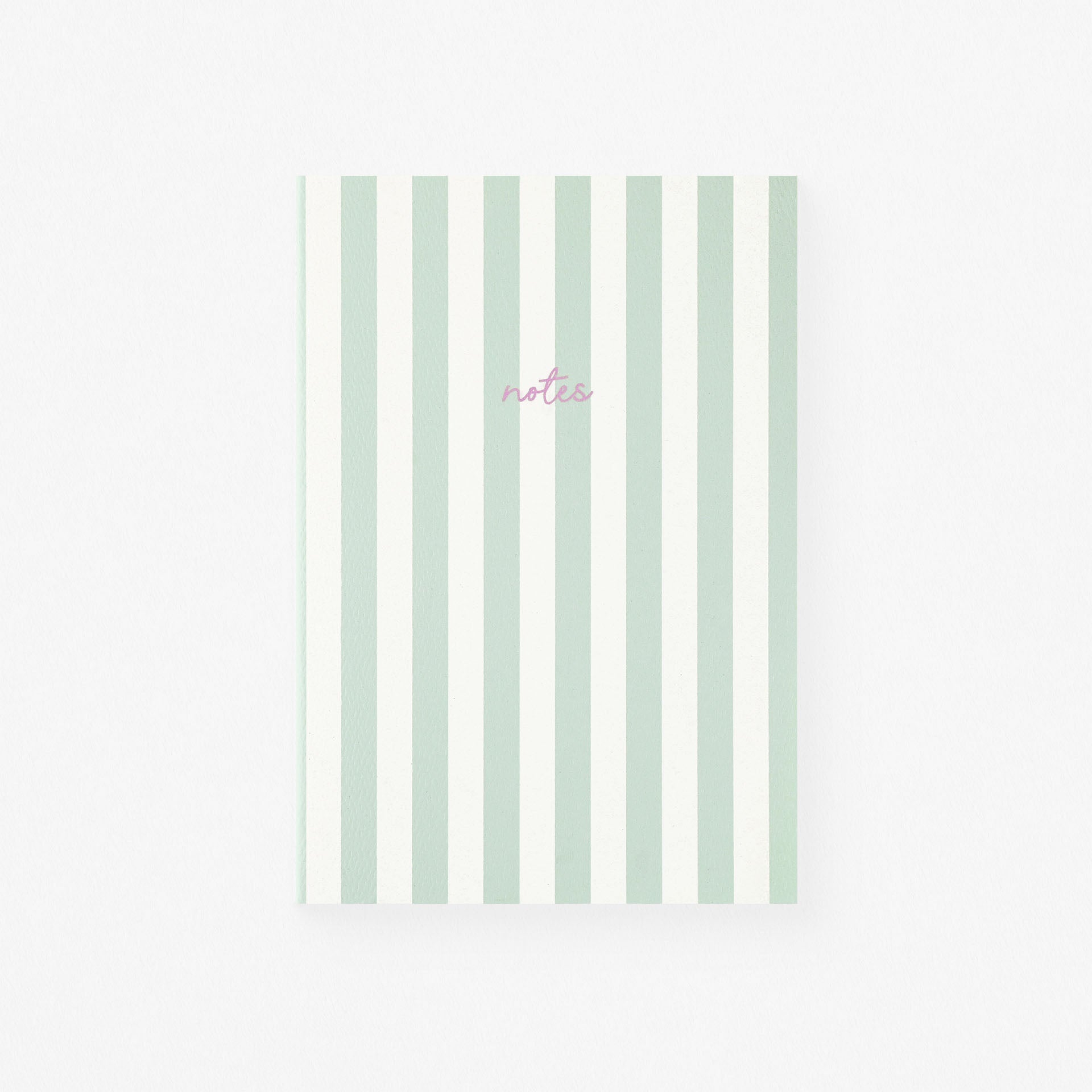 Fin Studio Fin Studio Striped Notebook | 9 Colors Pale Green