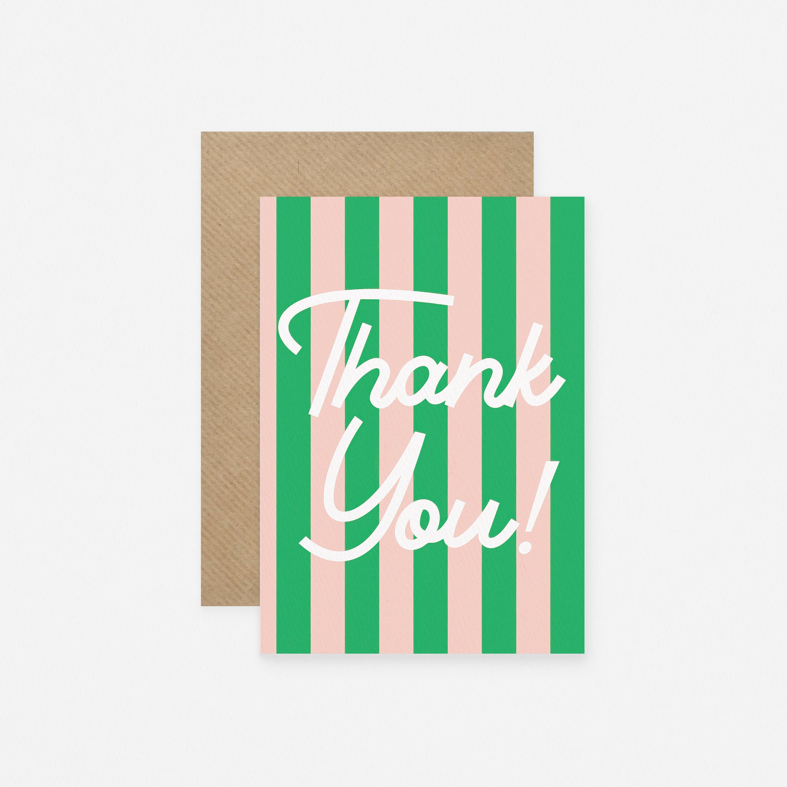 Fin Studio Thank You Stripes Thank You Card