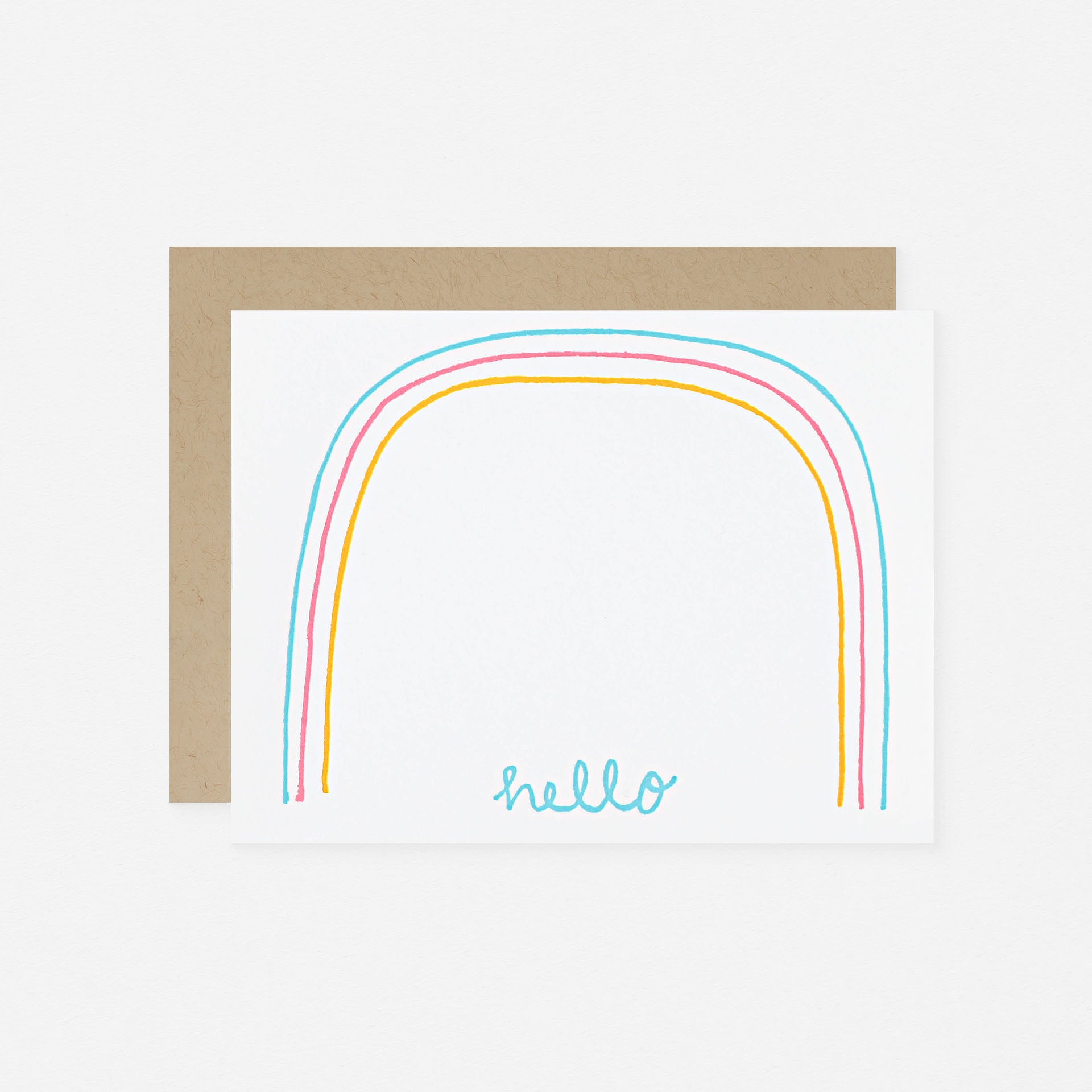 Fugu Fugu Hello Rainbow Flat Note Cards Set