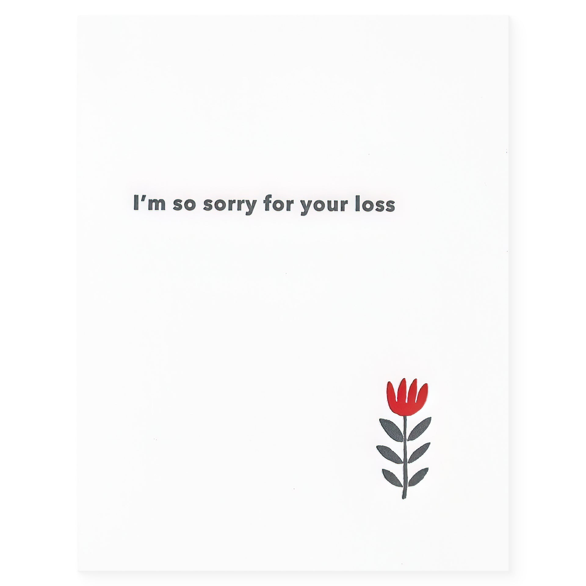 Fugu Fugu Sorry For Your Loss Sympathy Card