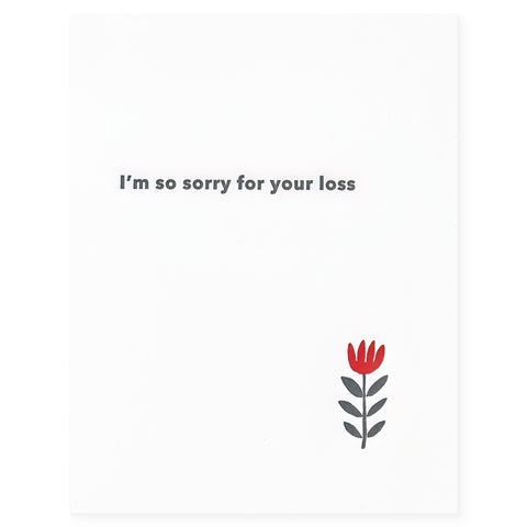Fugu Fugu Sorry For Your Loss Sympathy Card 