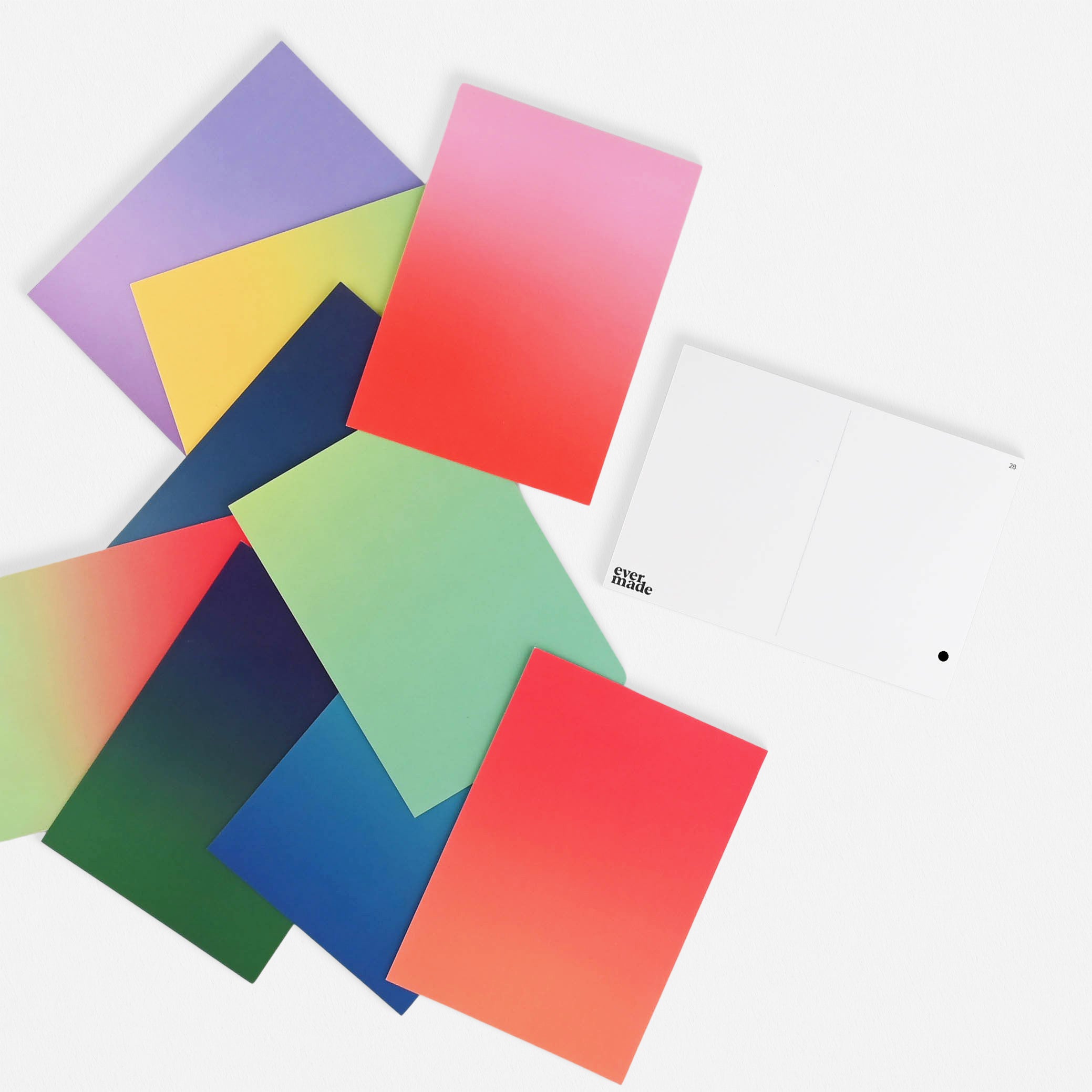 Evermade Gradient Postcard Set