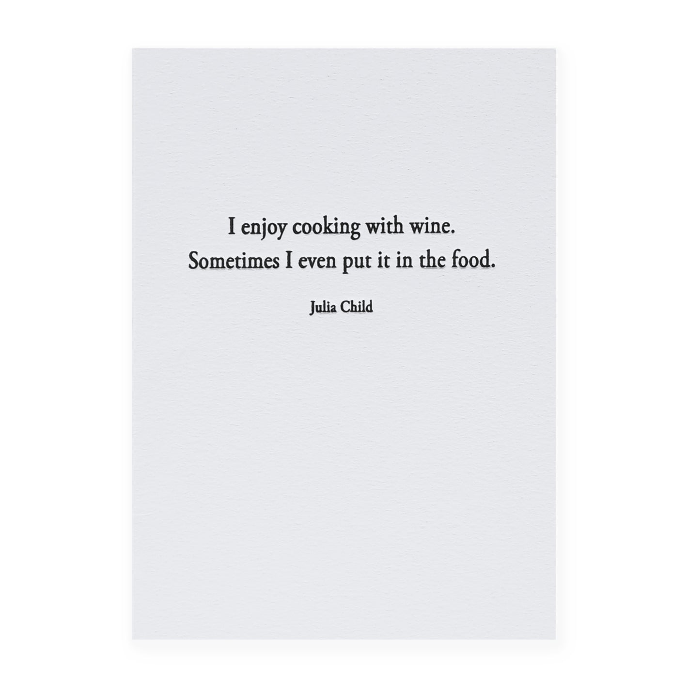 Cooking Julia Child Greeting Card