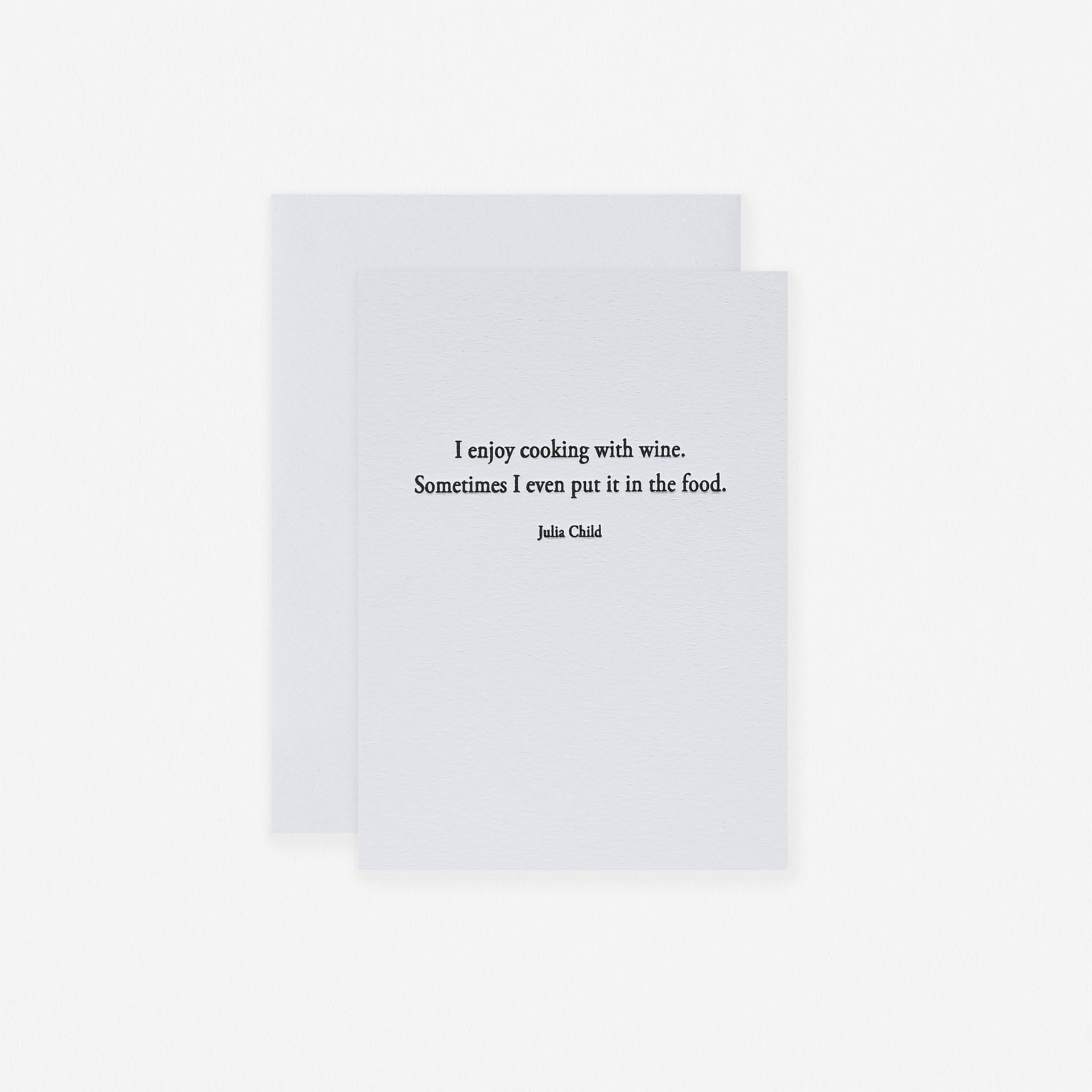 Cooking Julia Child Greeting Card