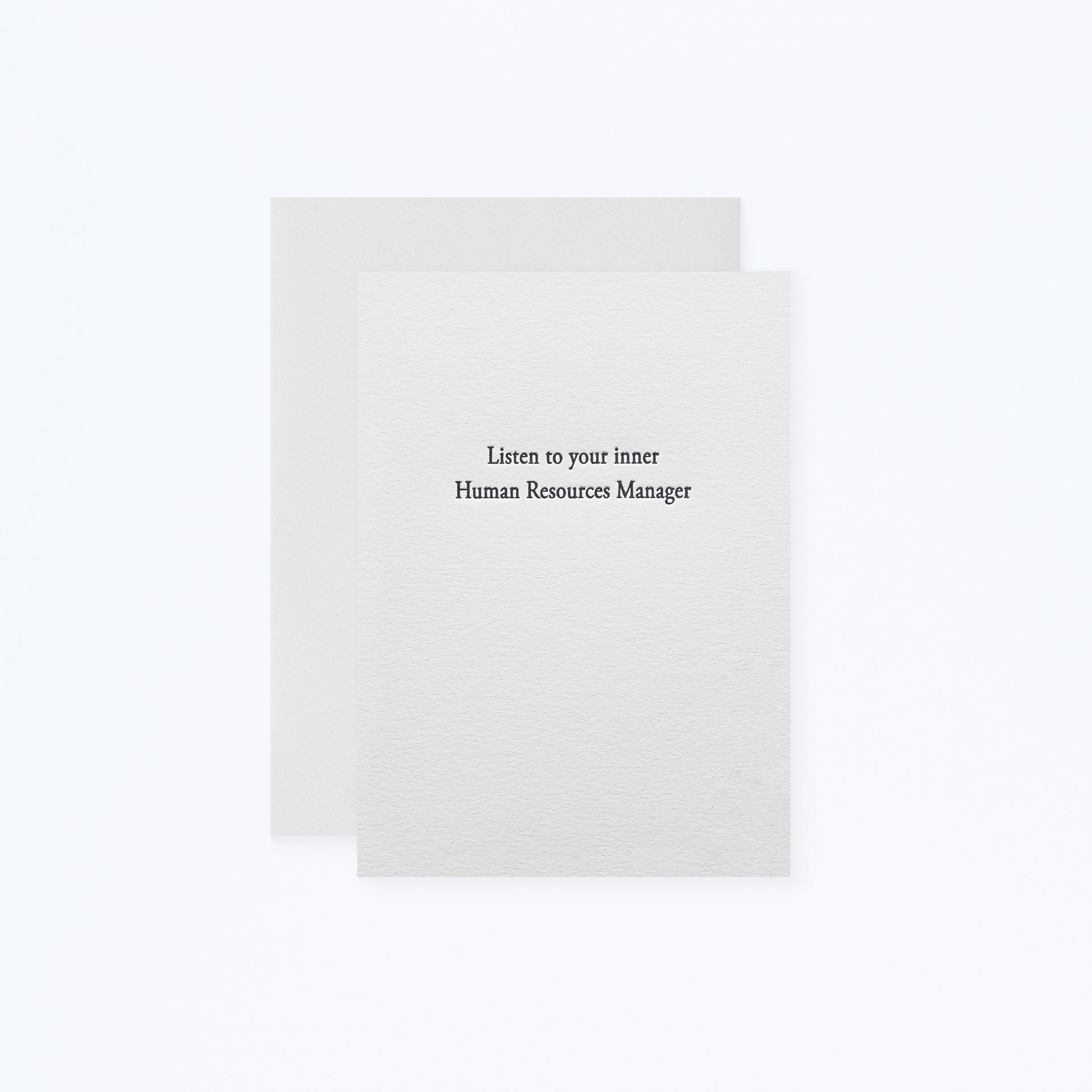 Hat Wig Glove Inner Human Resources Manager Greeting Card