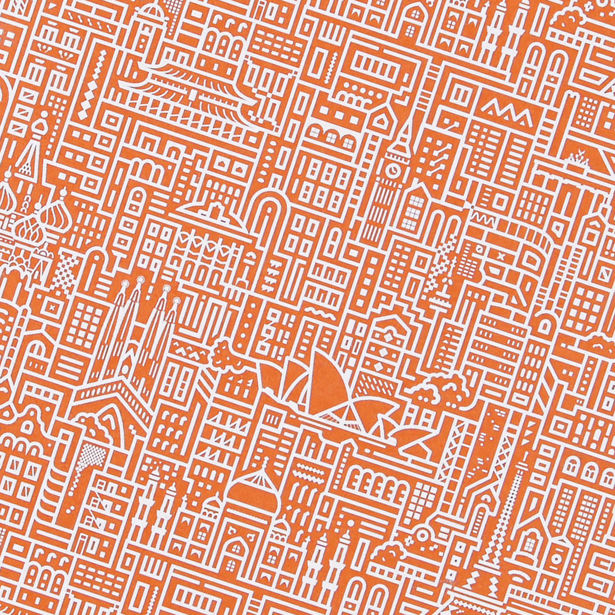 The City Works Hello World White Ink Notebook Blank | Blue, Green Or Rust