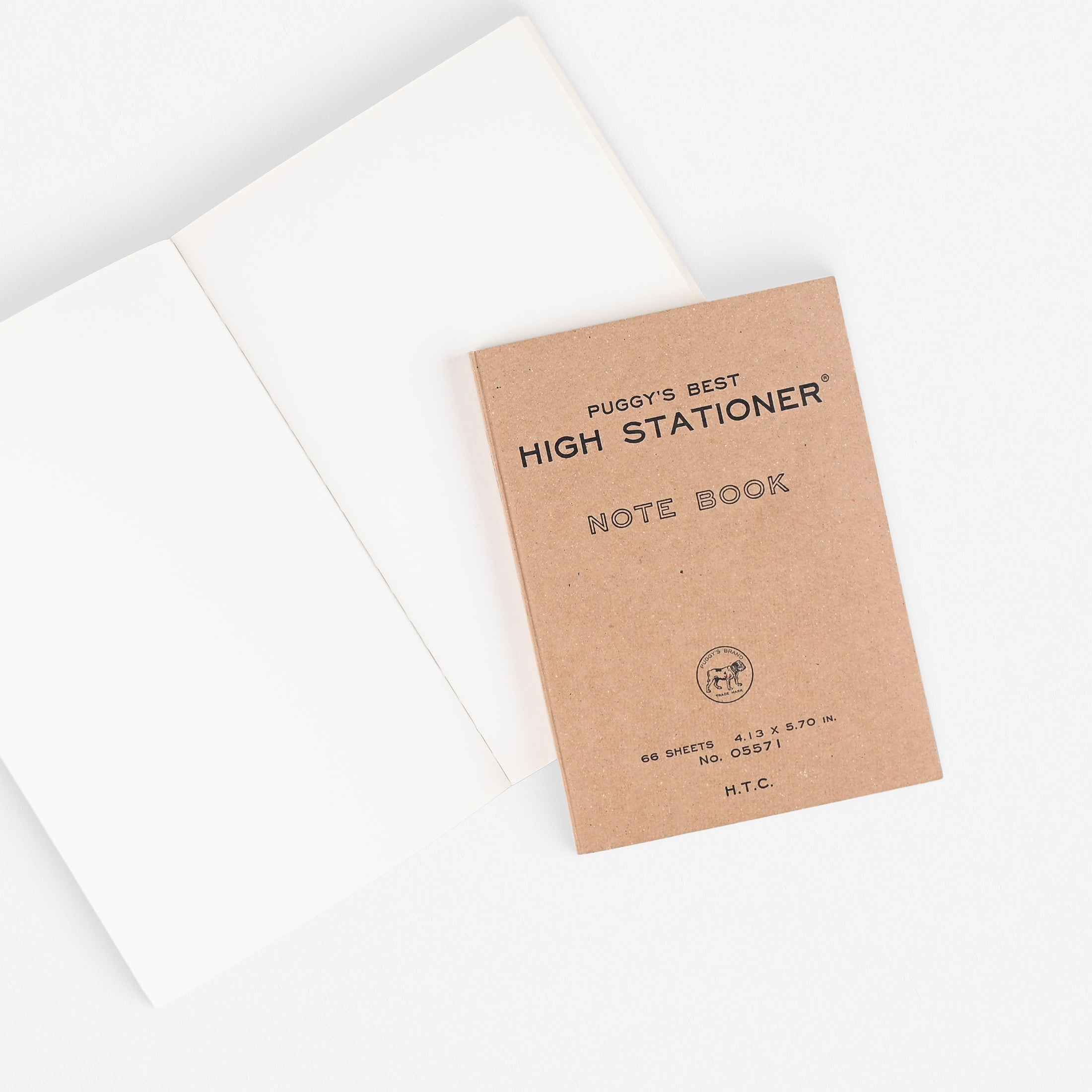 Hightide Puggy's Best Notebook Small Or Large | Black Or Red