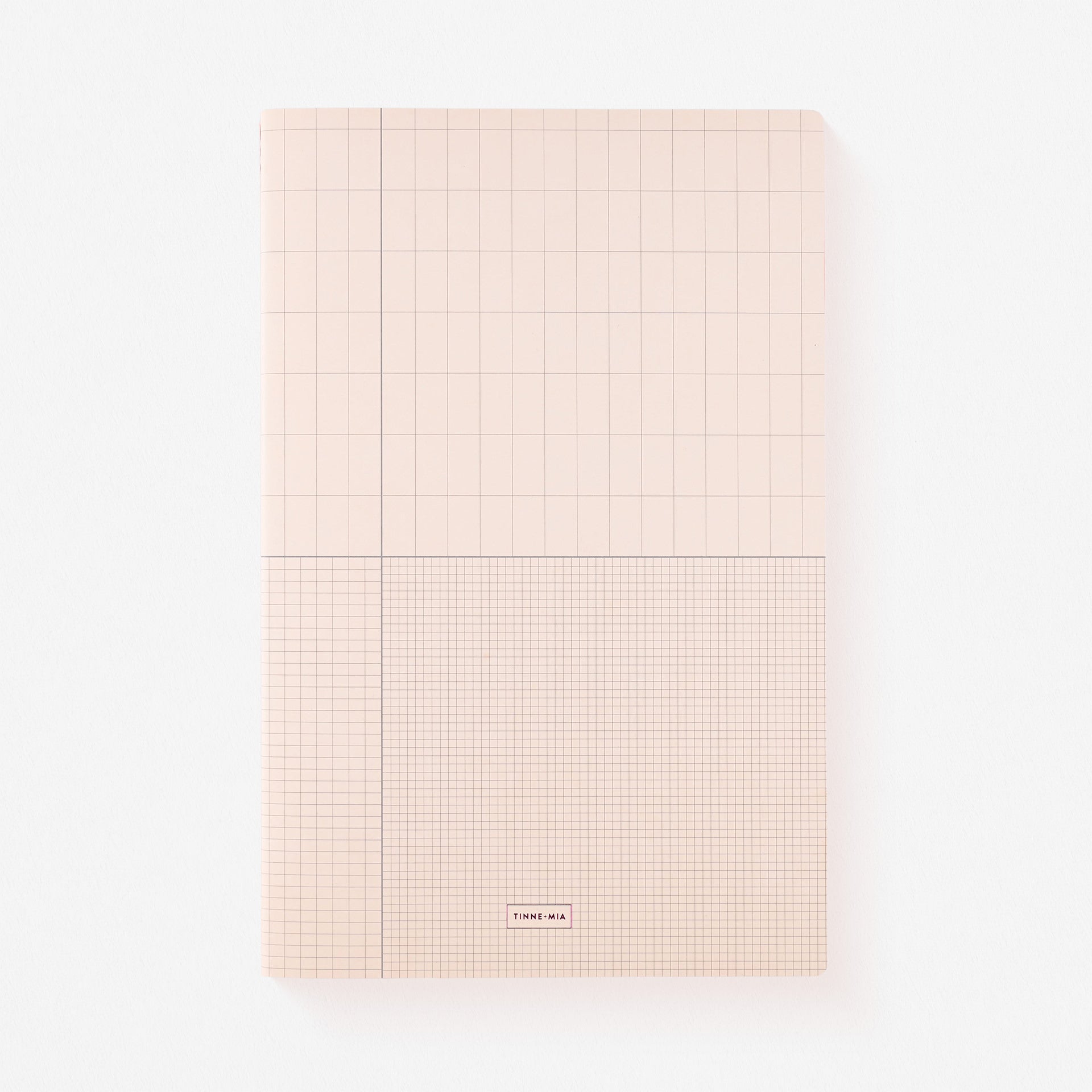 Tinne + Mia Ginger Blossom + Rose Grid Set of Two  Large Exercise Notebooks Lined
