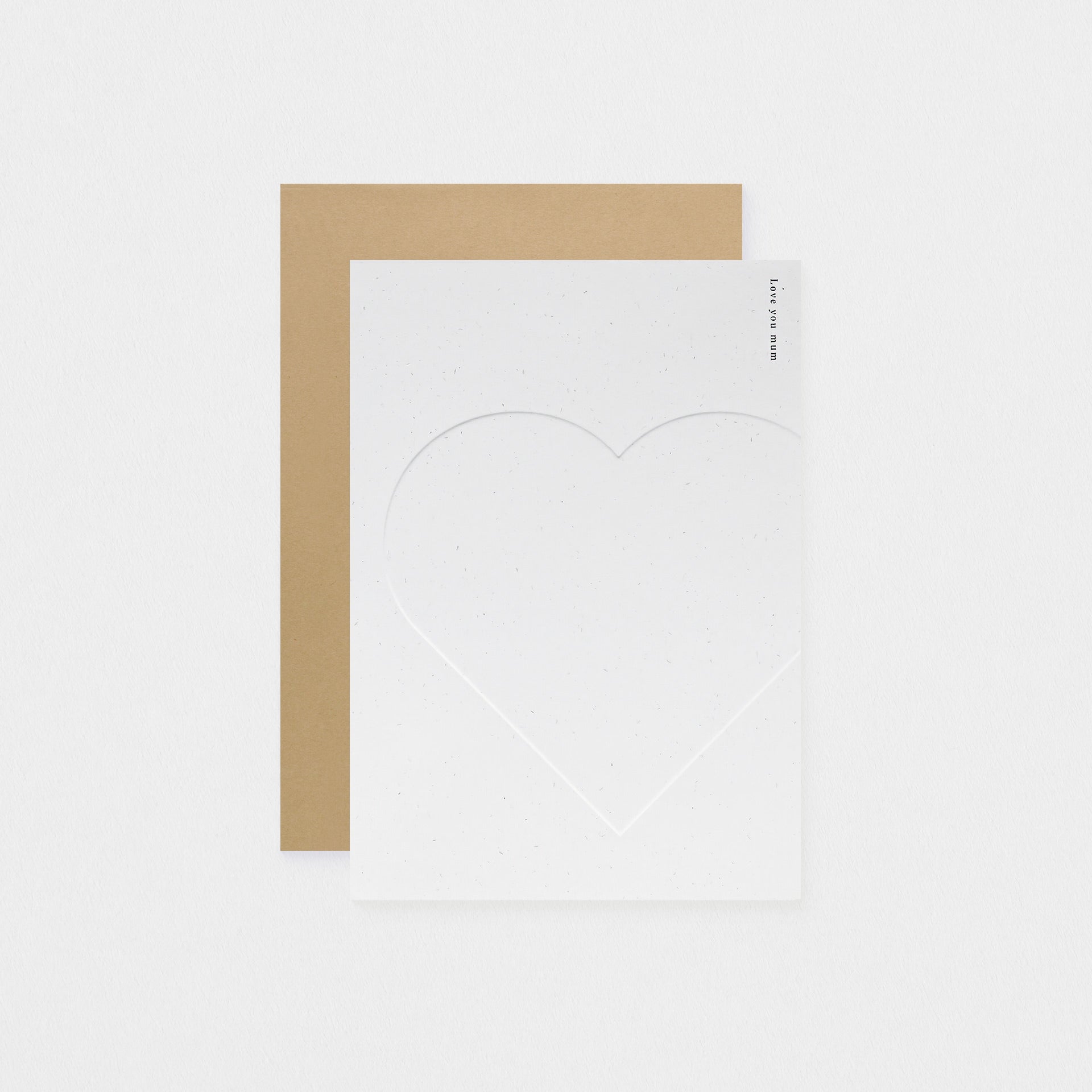 Kinshipped I Love You Mum Embossed Mother's Day Card