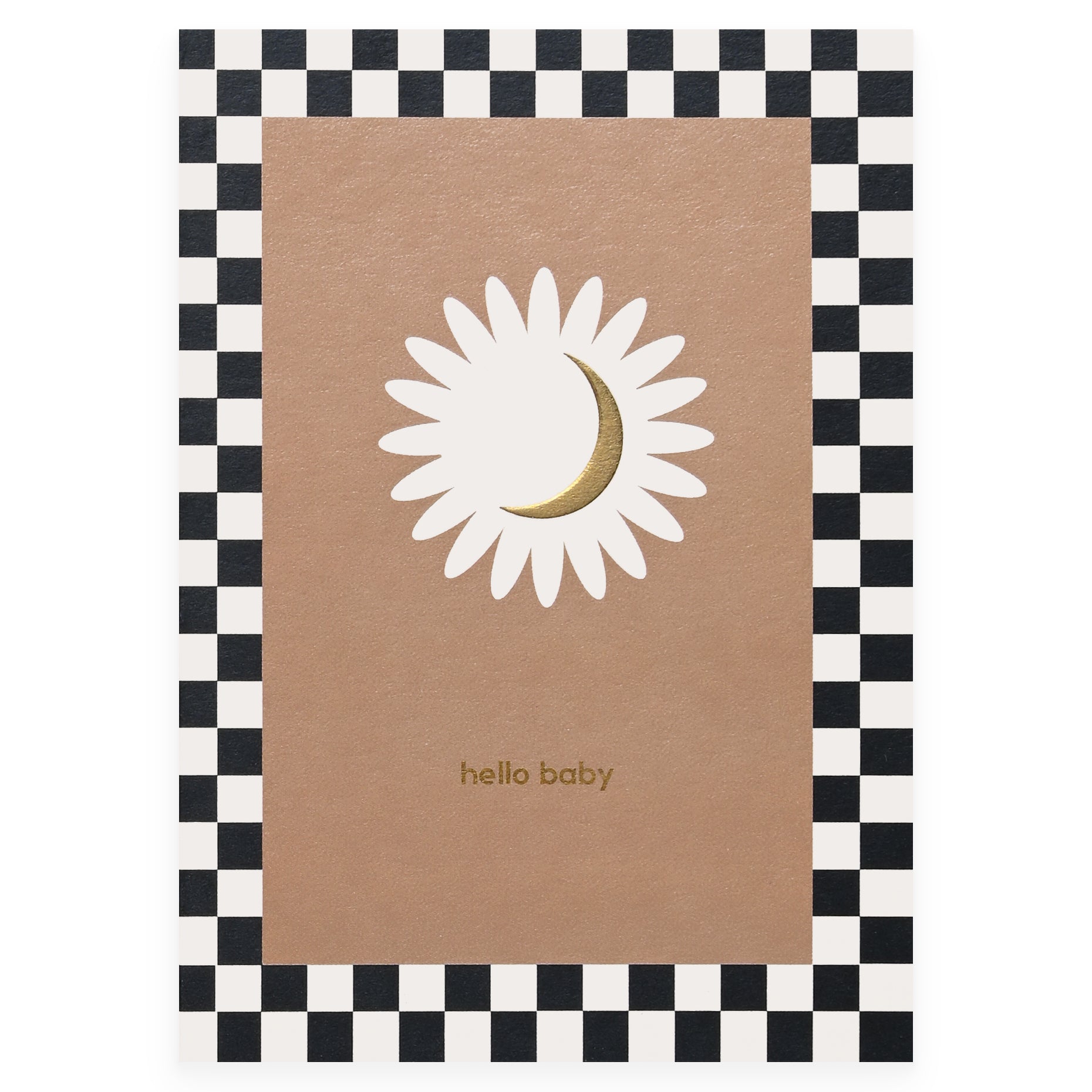 Kinshipped Hello Baby Moon Greeting Card